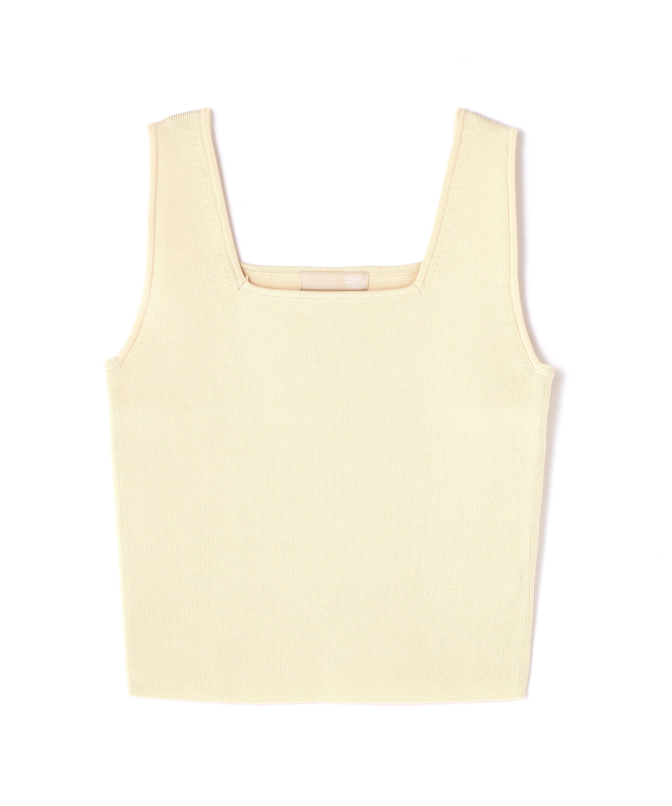  「〈洗える〉マシンウォッシャブル総針スクエアネックタンクニット」|ニット・セーター|