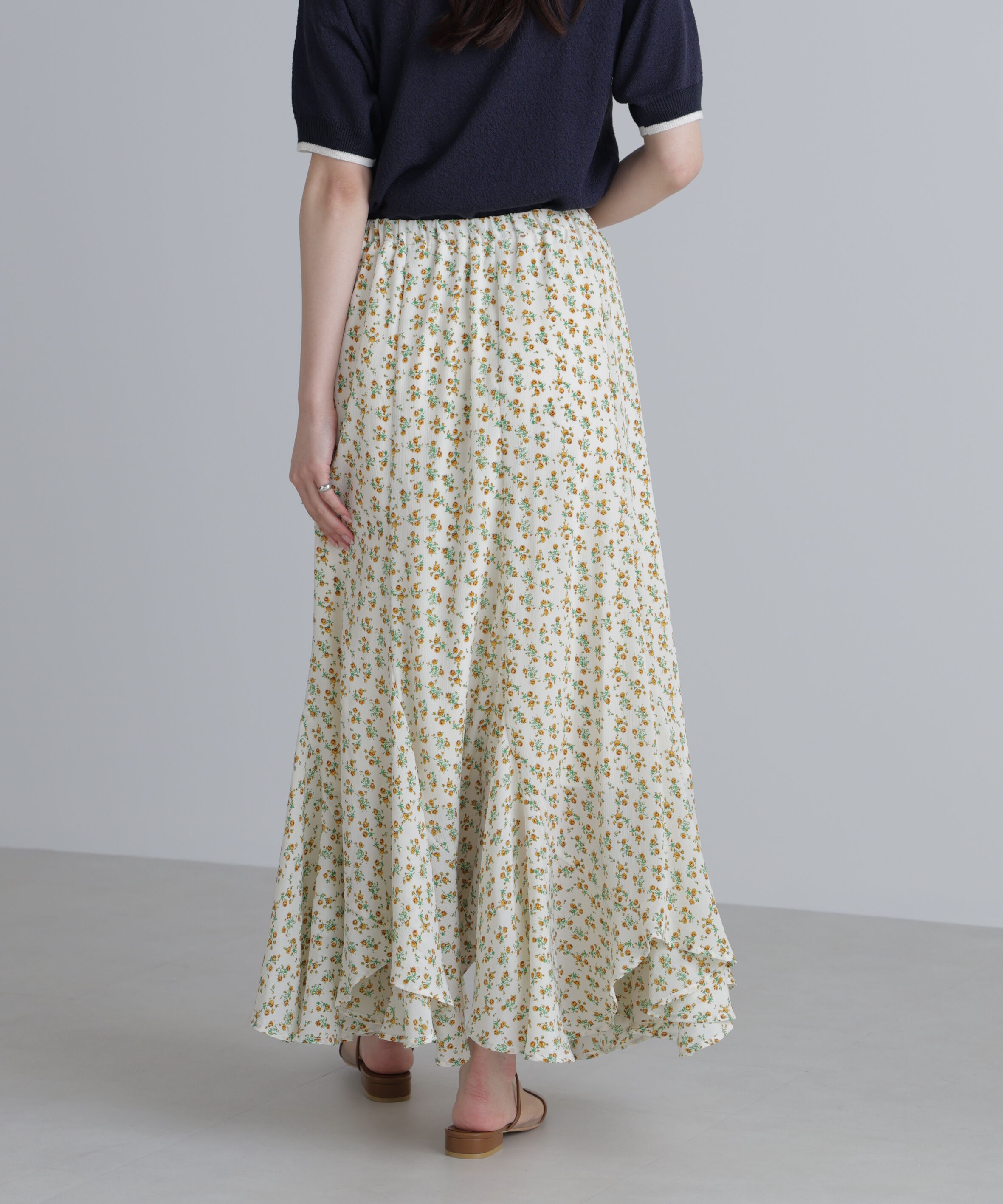  「フラワーエスカルゴマーメイドスカート」|スカート|