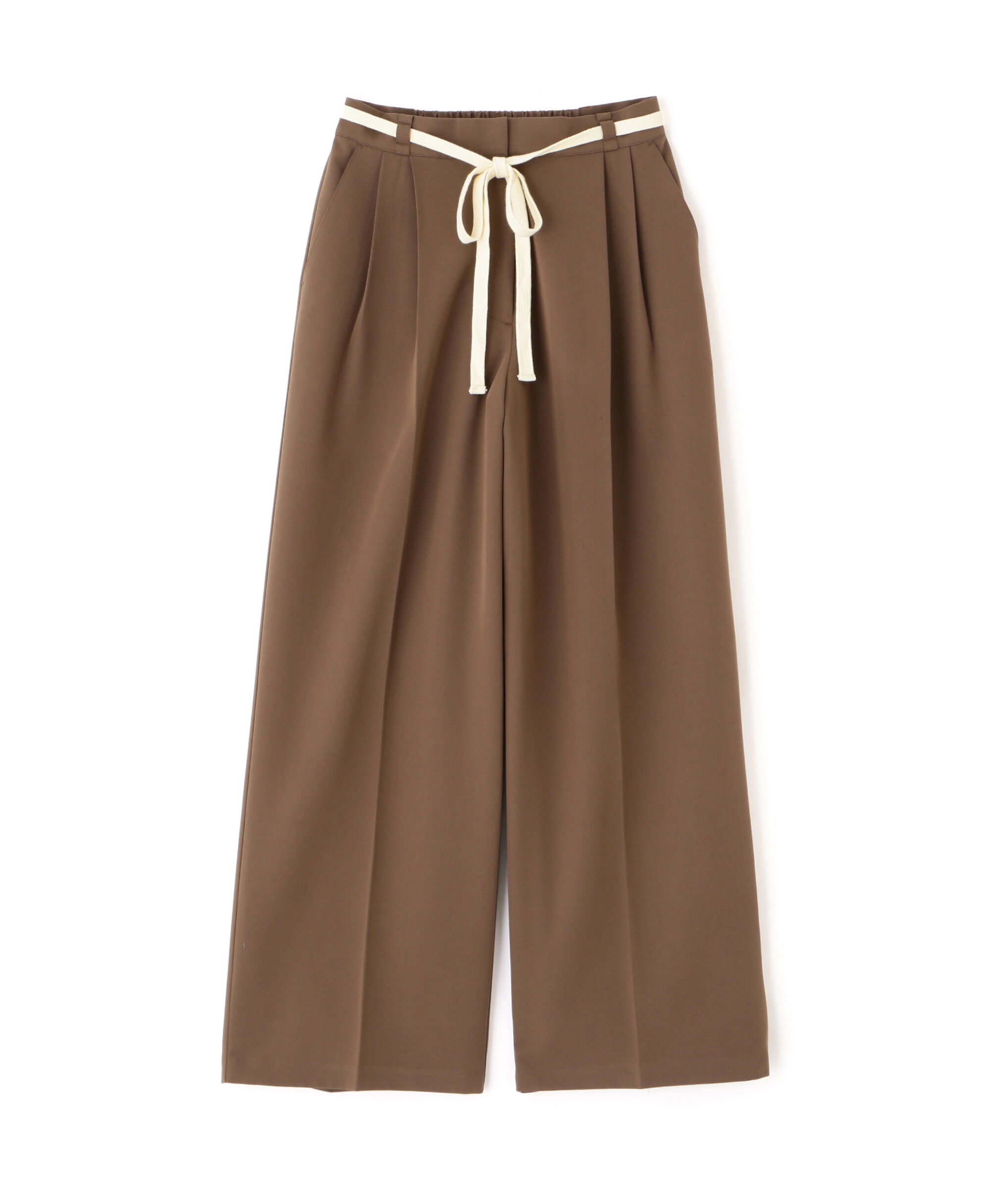  「杉綾リボンベルトワイドパンツ」|その他|