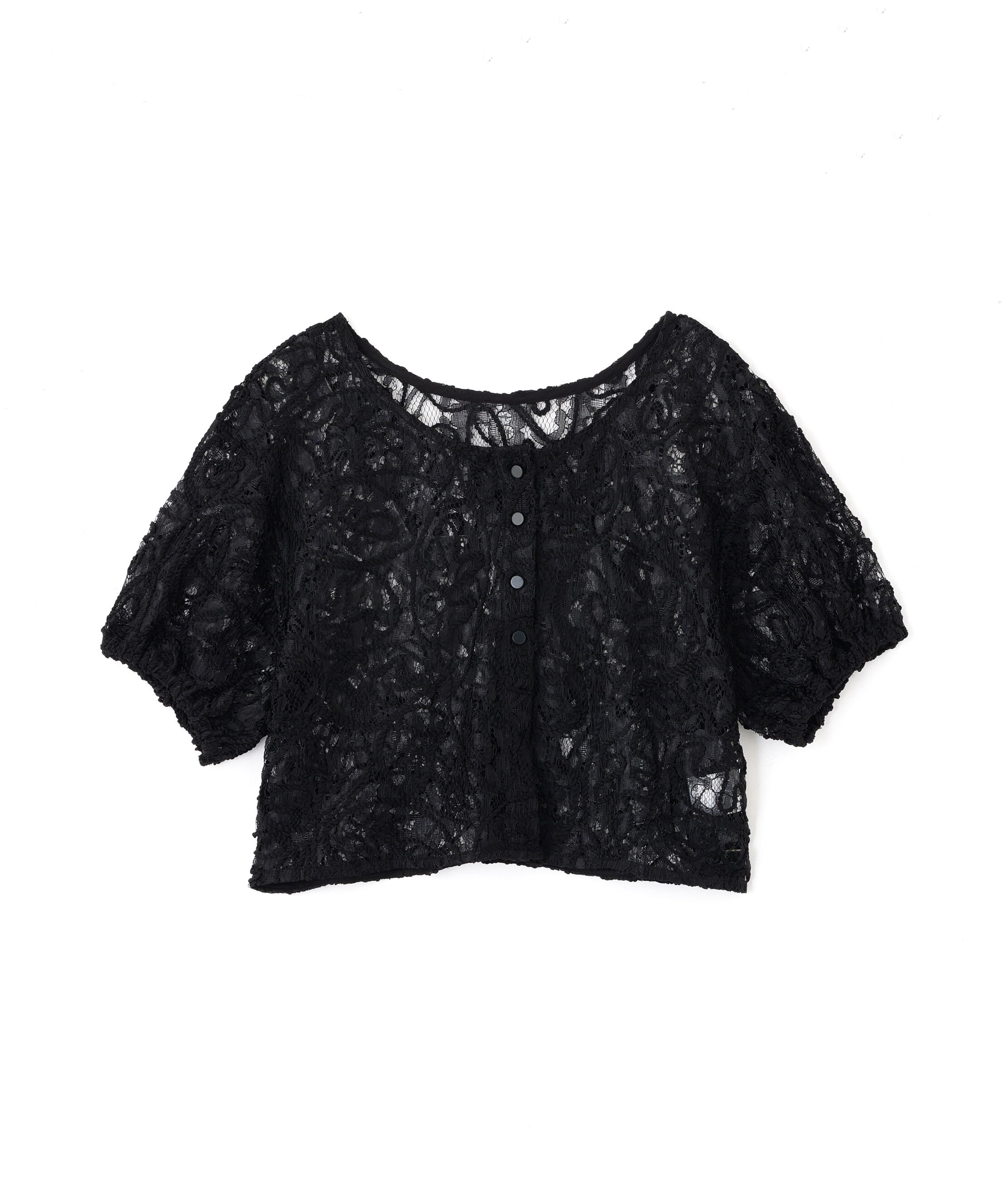 「レースコード刺繍前後2wayブラウス」|シャツ・ブラウス|