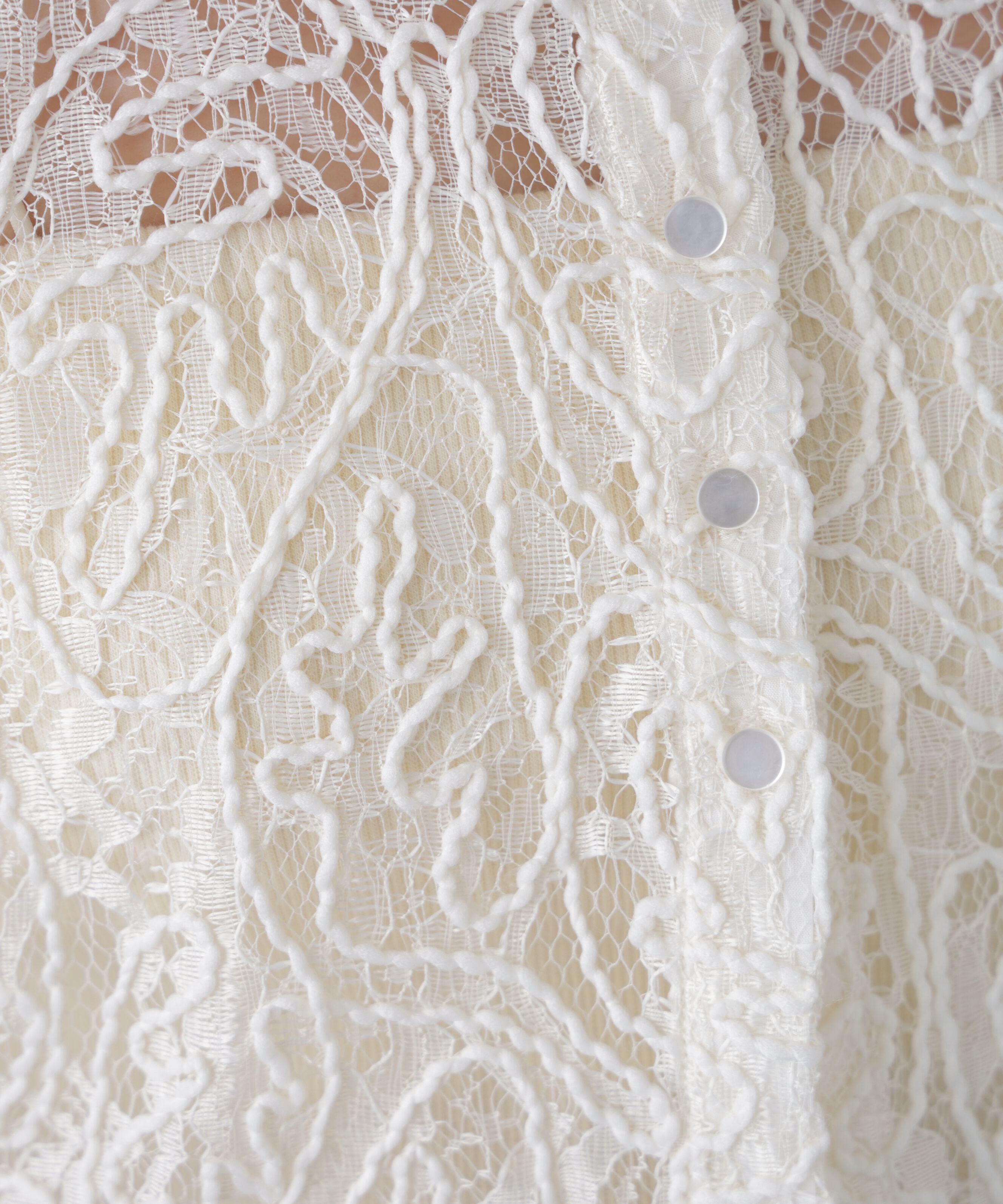  「レースコード刺繍前後2wayブラウス」|シャツ・ブラウス|