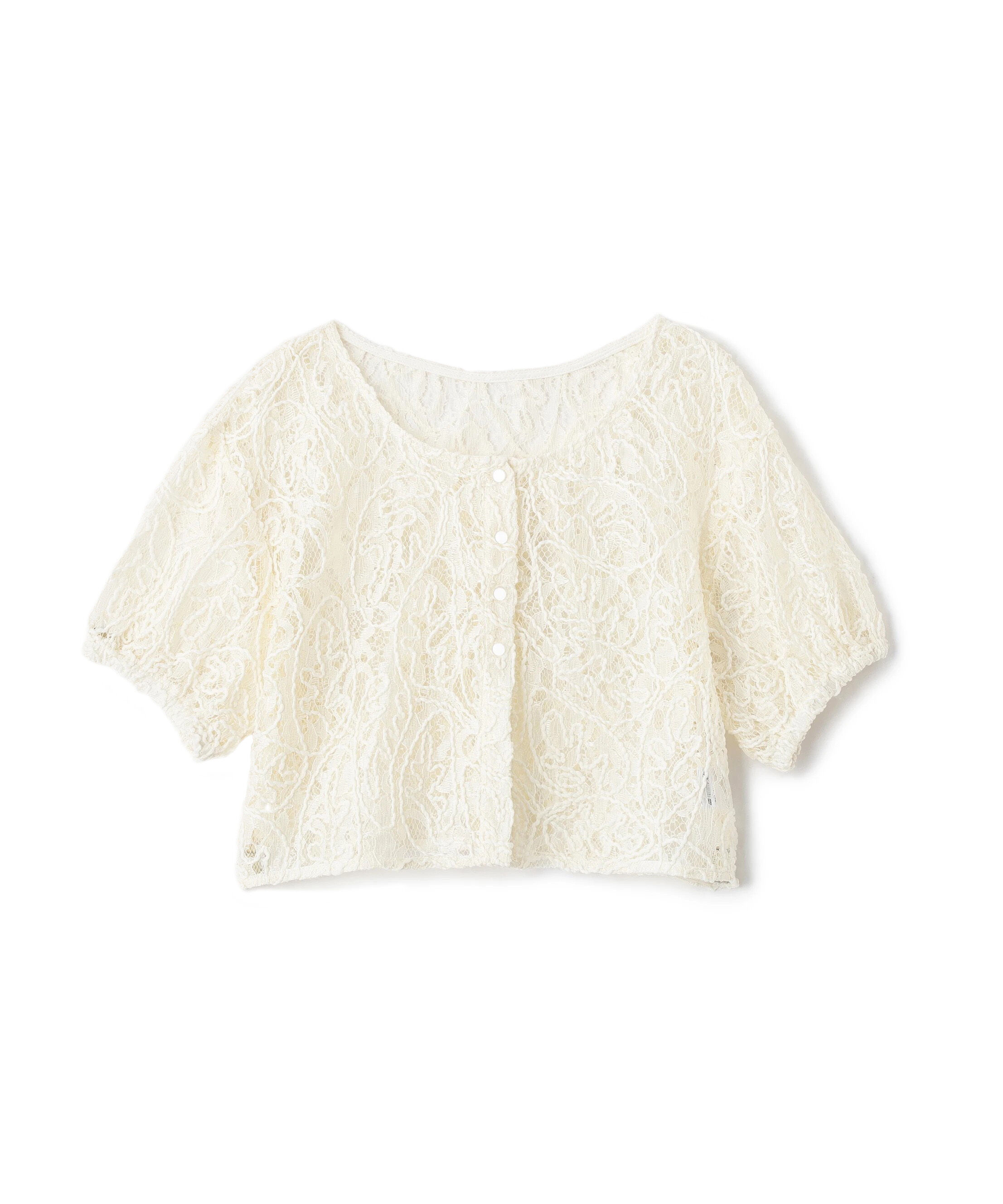  「レースコード刺繍前後2wayブラウス」|シャツ・ブラウス|