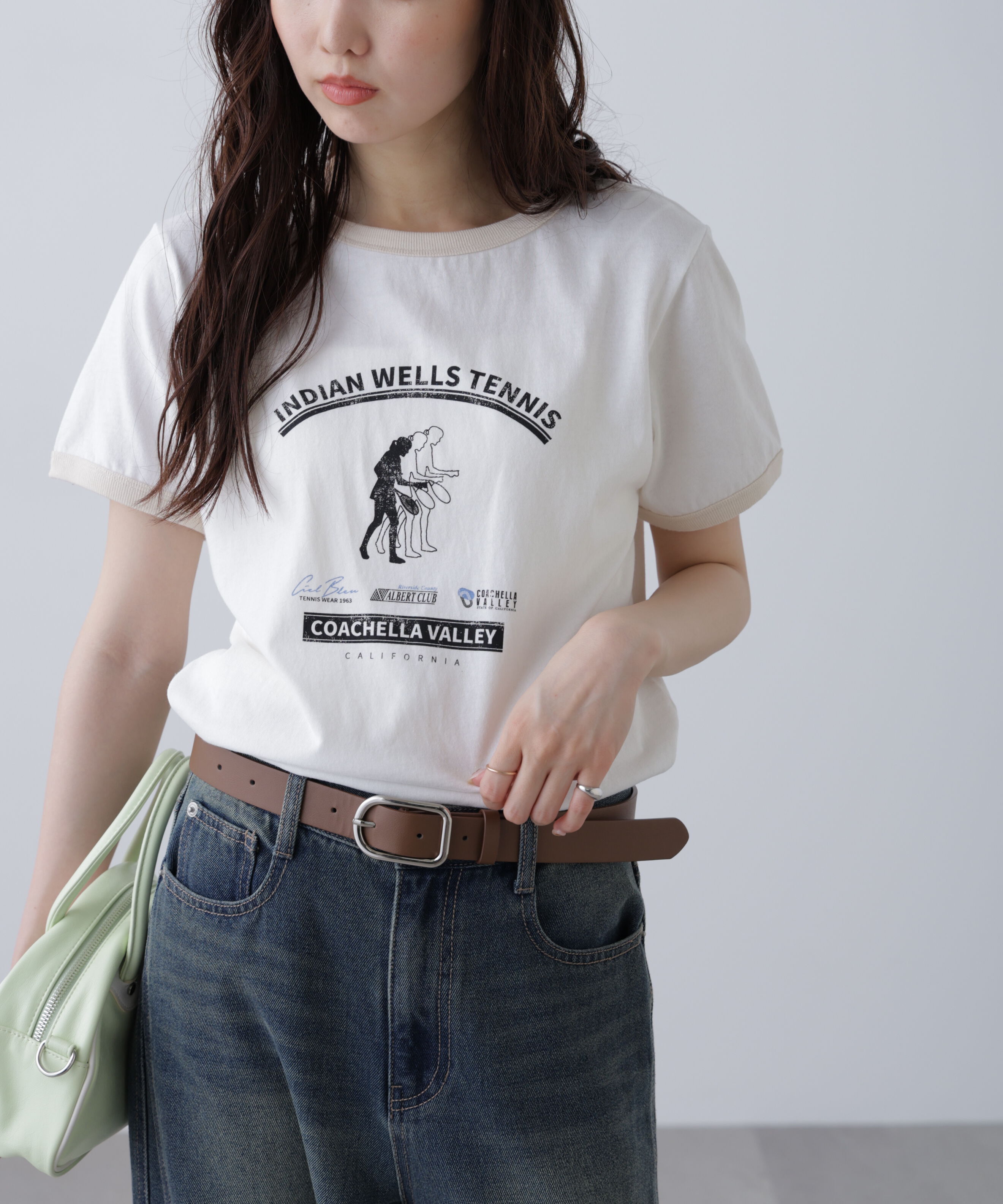  「レトロスポーツプリントTシャツ」|Tシャツ・カットソー|