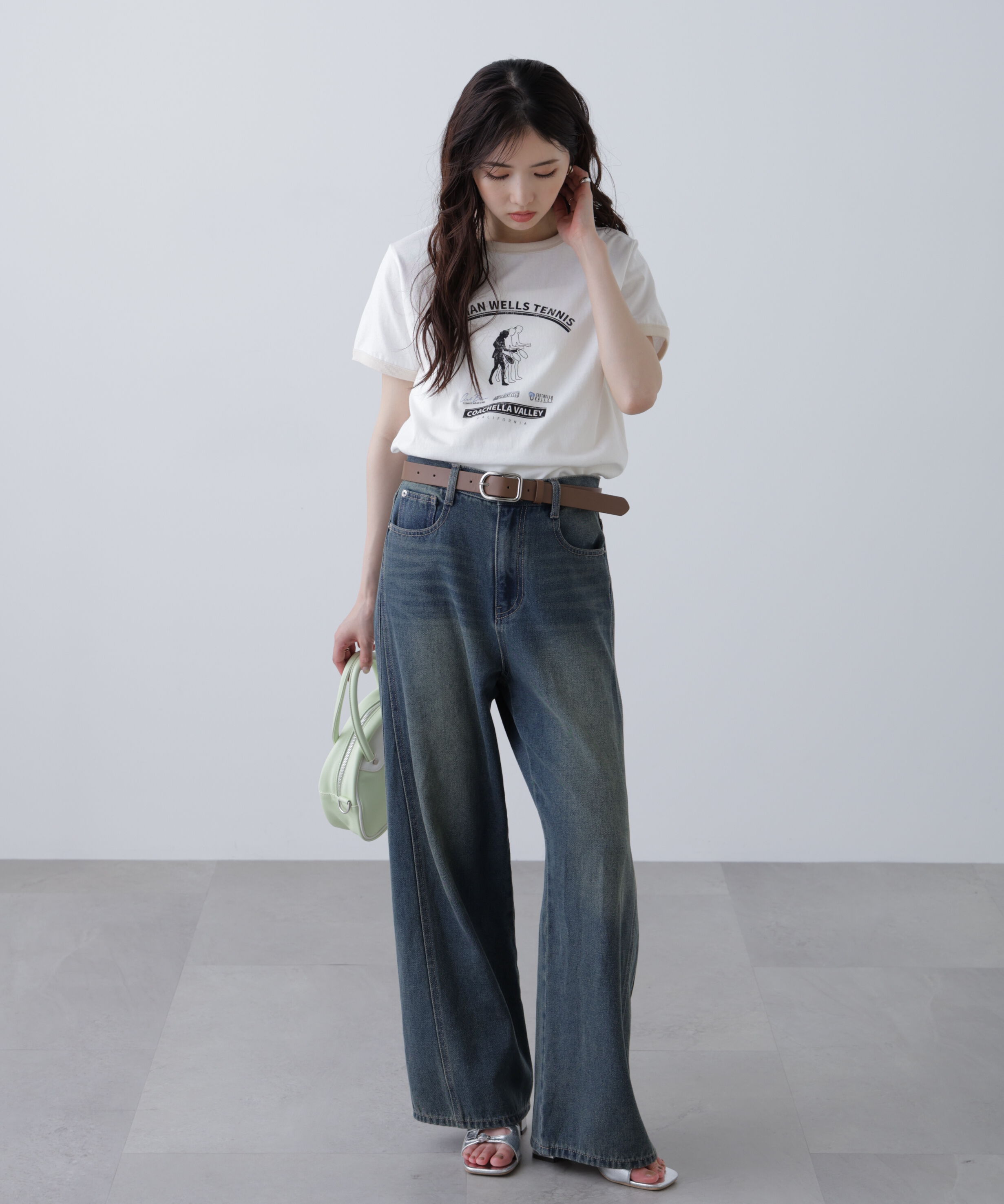  「レトロスポーツプリントTシャツ」|Tシャツ・カットソー|