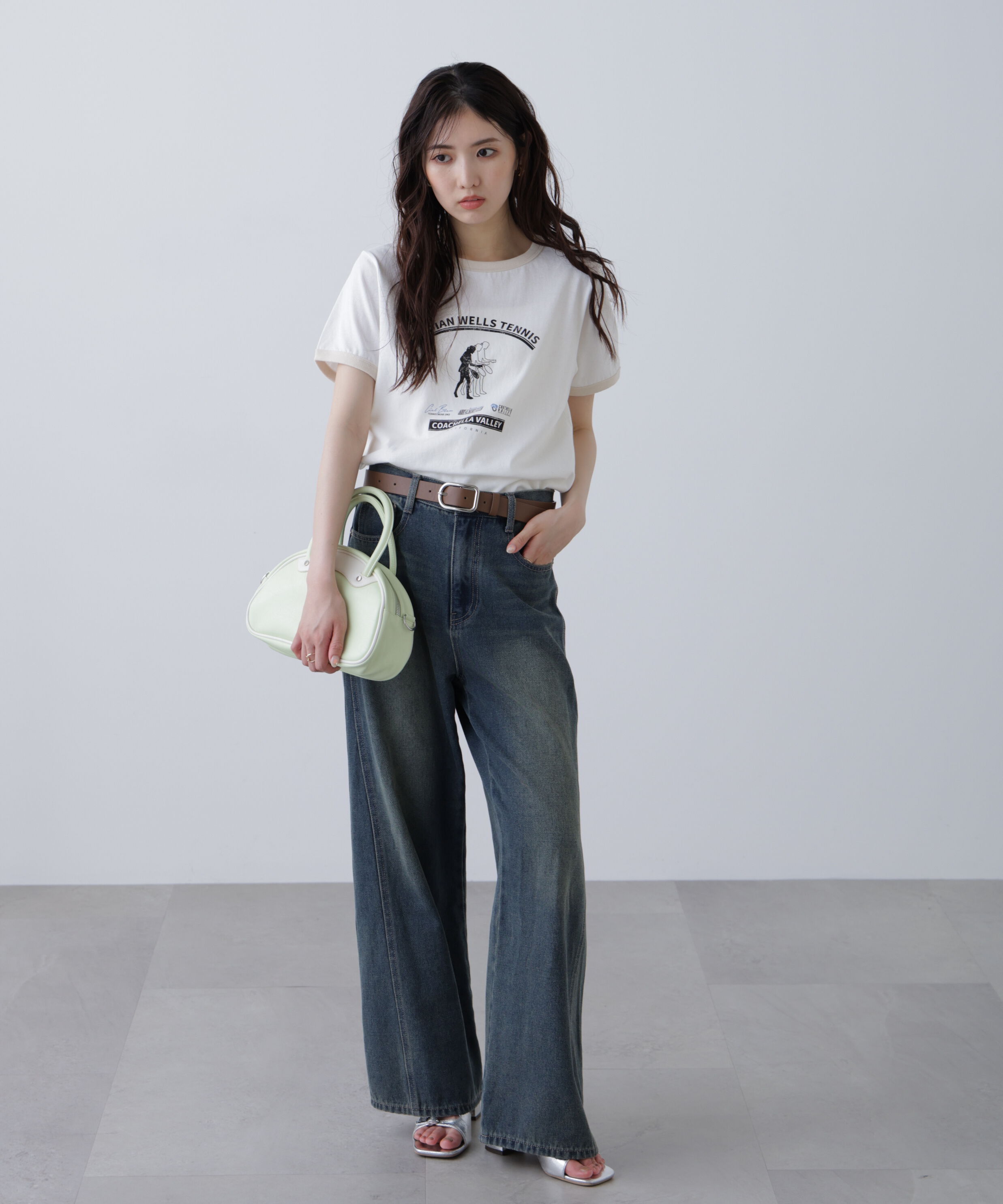  「レトロスポーツプリントTシャツ」|Tシャツ・カットソー|