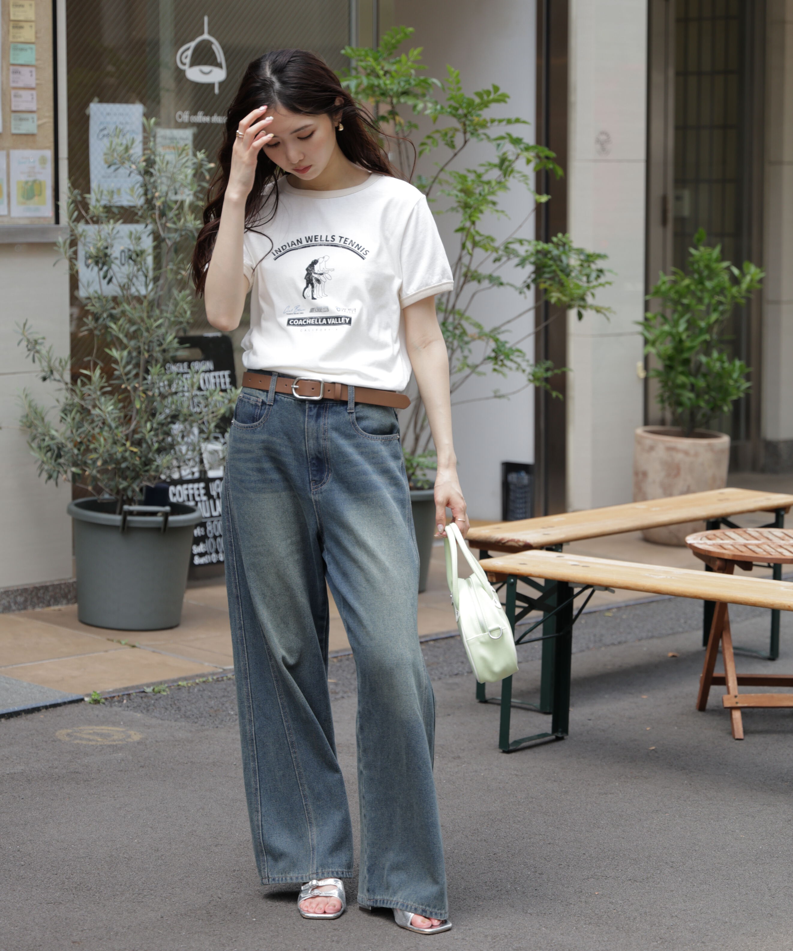  「レトロスポーツプリントTシャツ」|Tシャツ・カットソー|