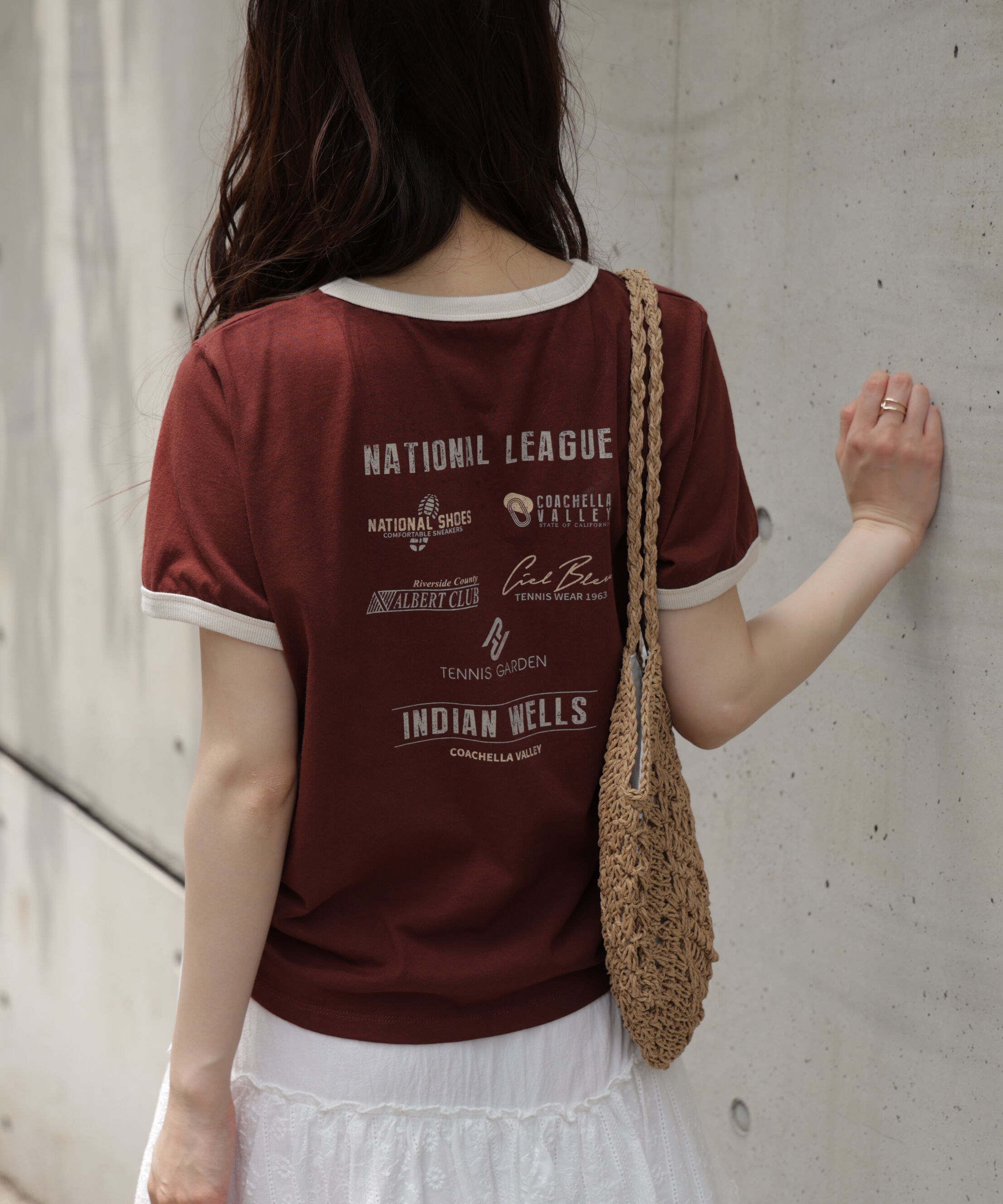  「レトロスポーツプリントTシャツ」|Tシャツ・カットソー|