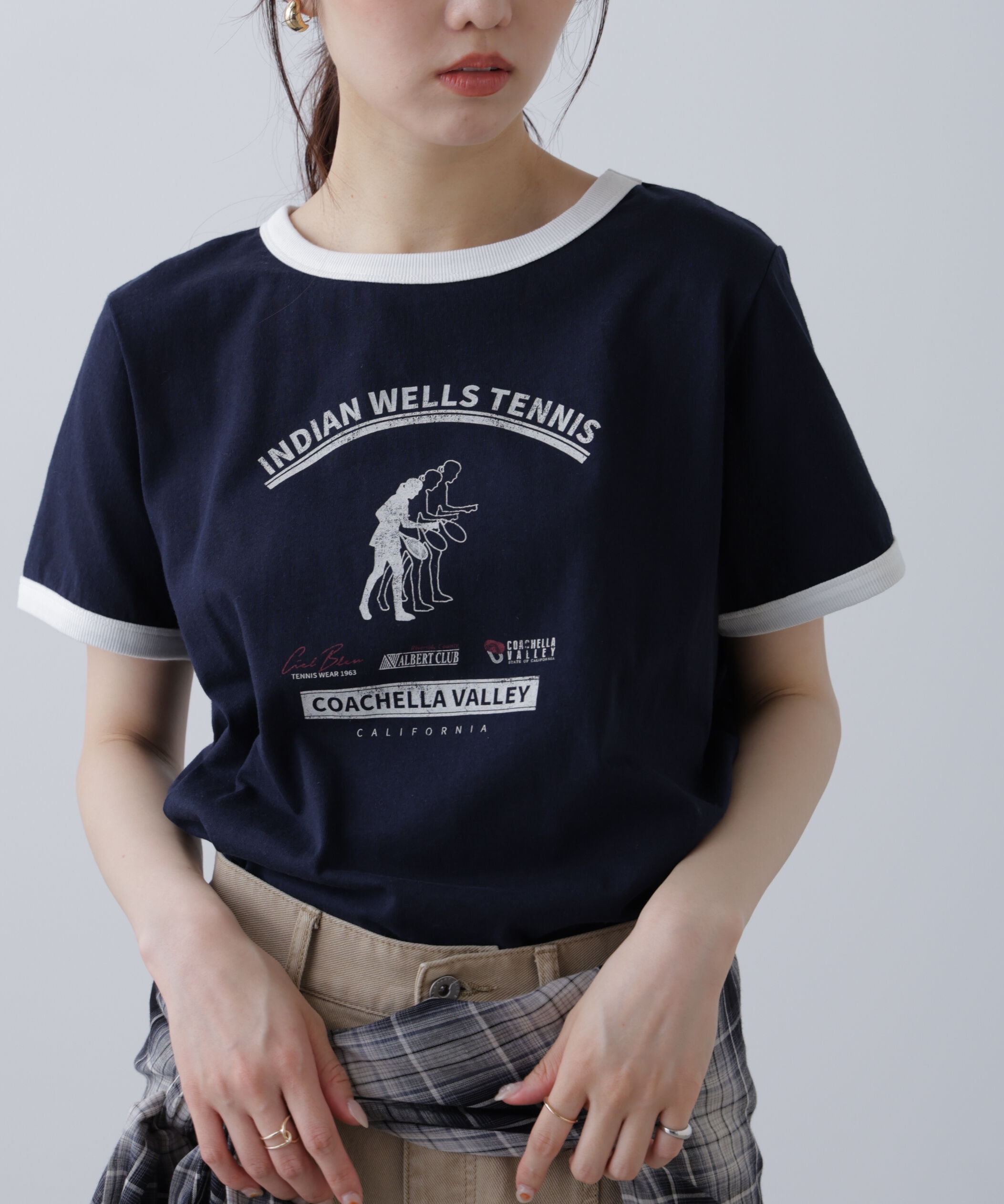  「レトロスポーツプリントTシャツ」|Tシャツ・カットソー|