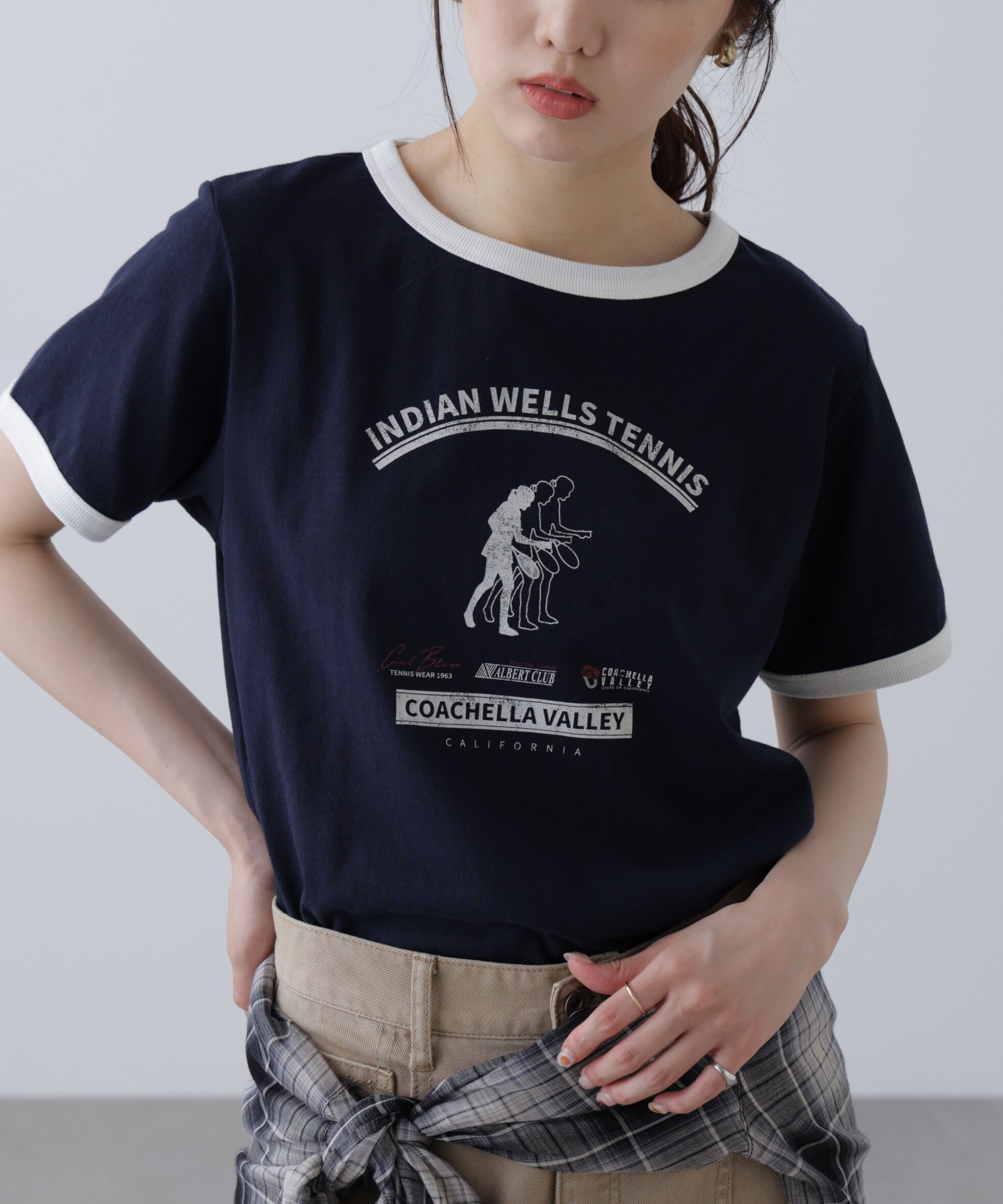  「レトロスポーツプリントTシャツ」|Tシャツ・カットソー|