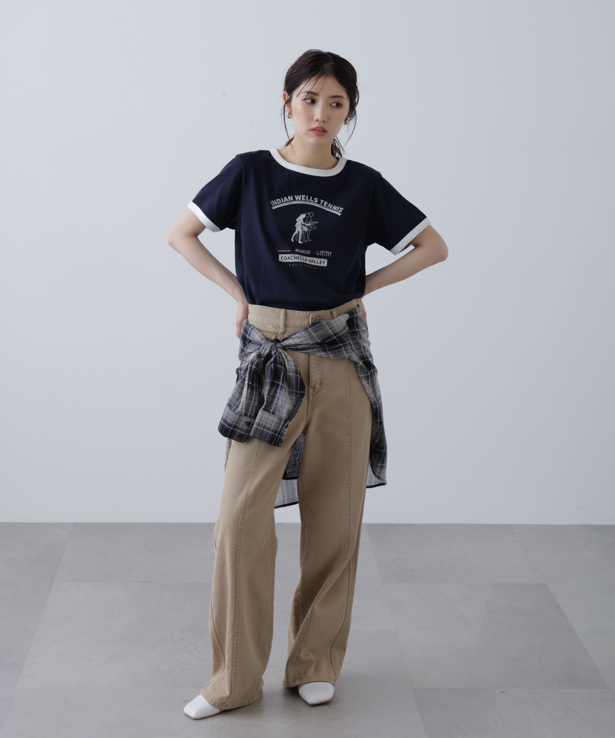  「レトロスポーツプリントTシャツ」|Tシャツ・カットソー|