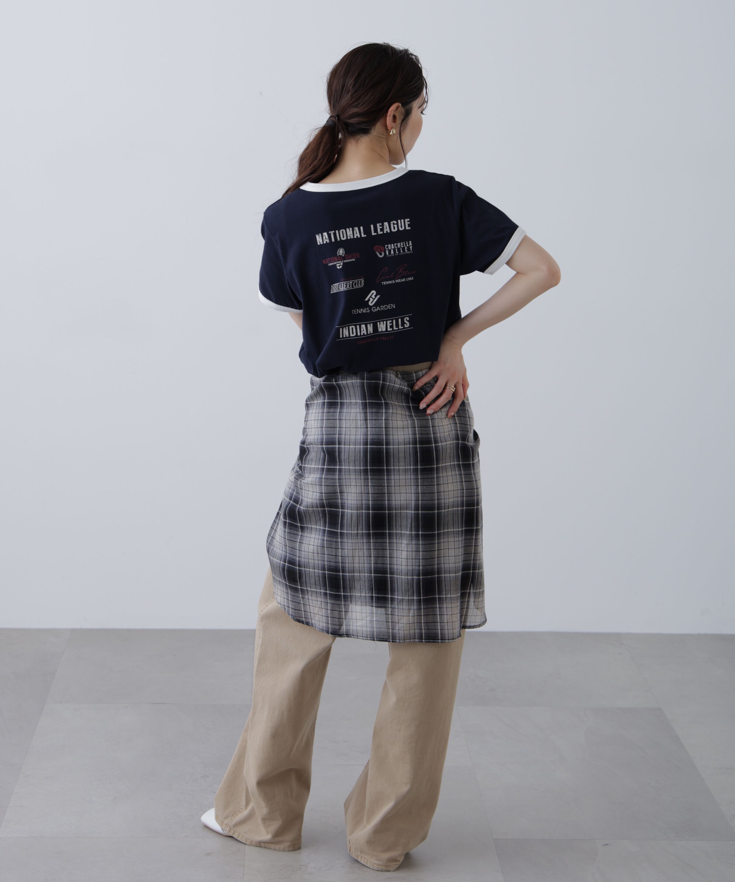  「レトロスポーツプリントTシャツ」|Tシャツ・カットソー|