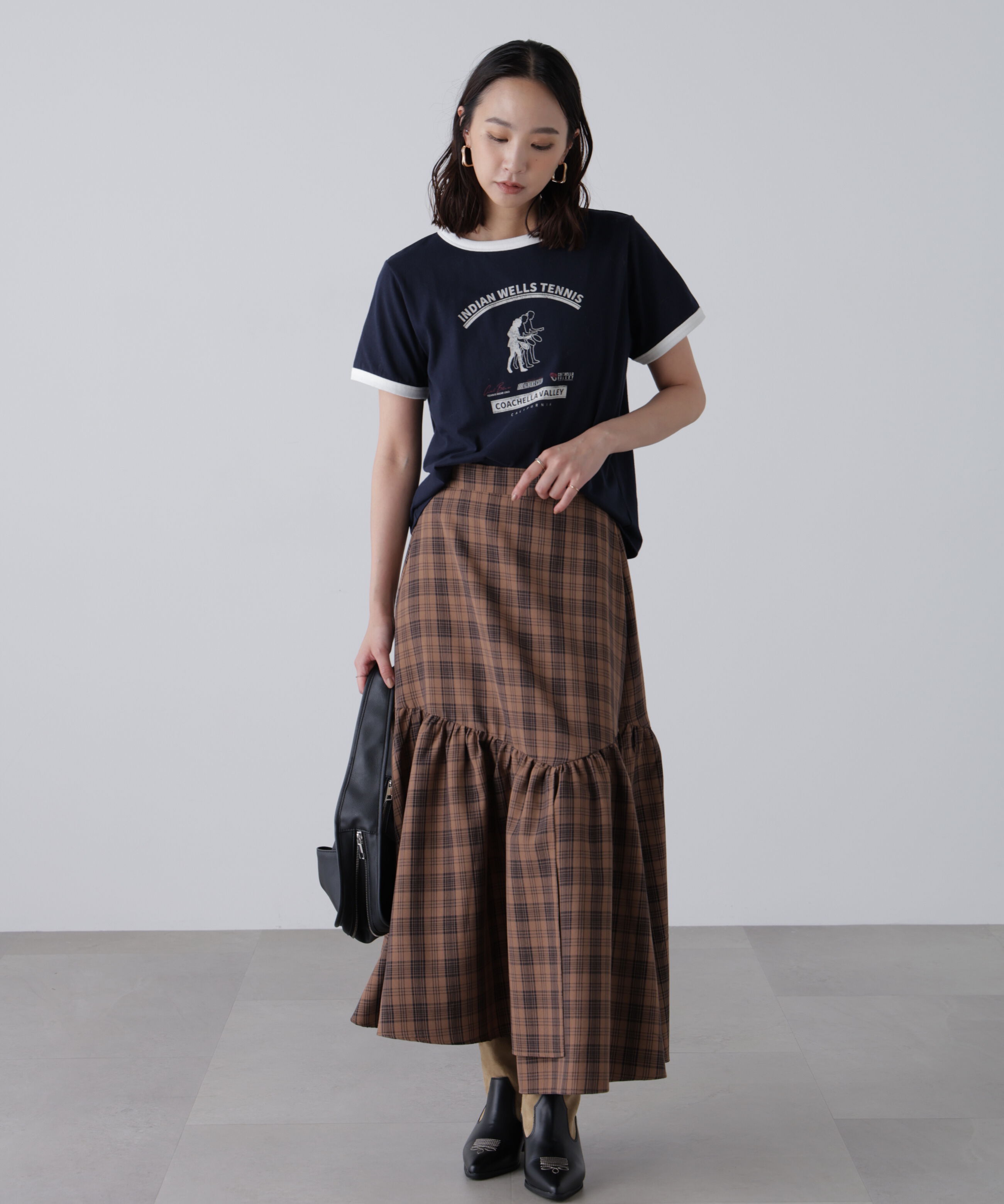  「レトロスポーツプリントTシャツ」|Tシャツ・カットソー|