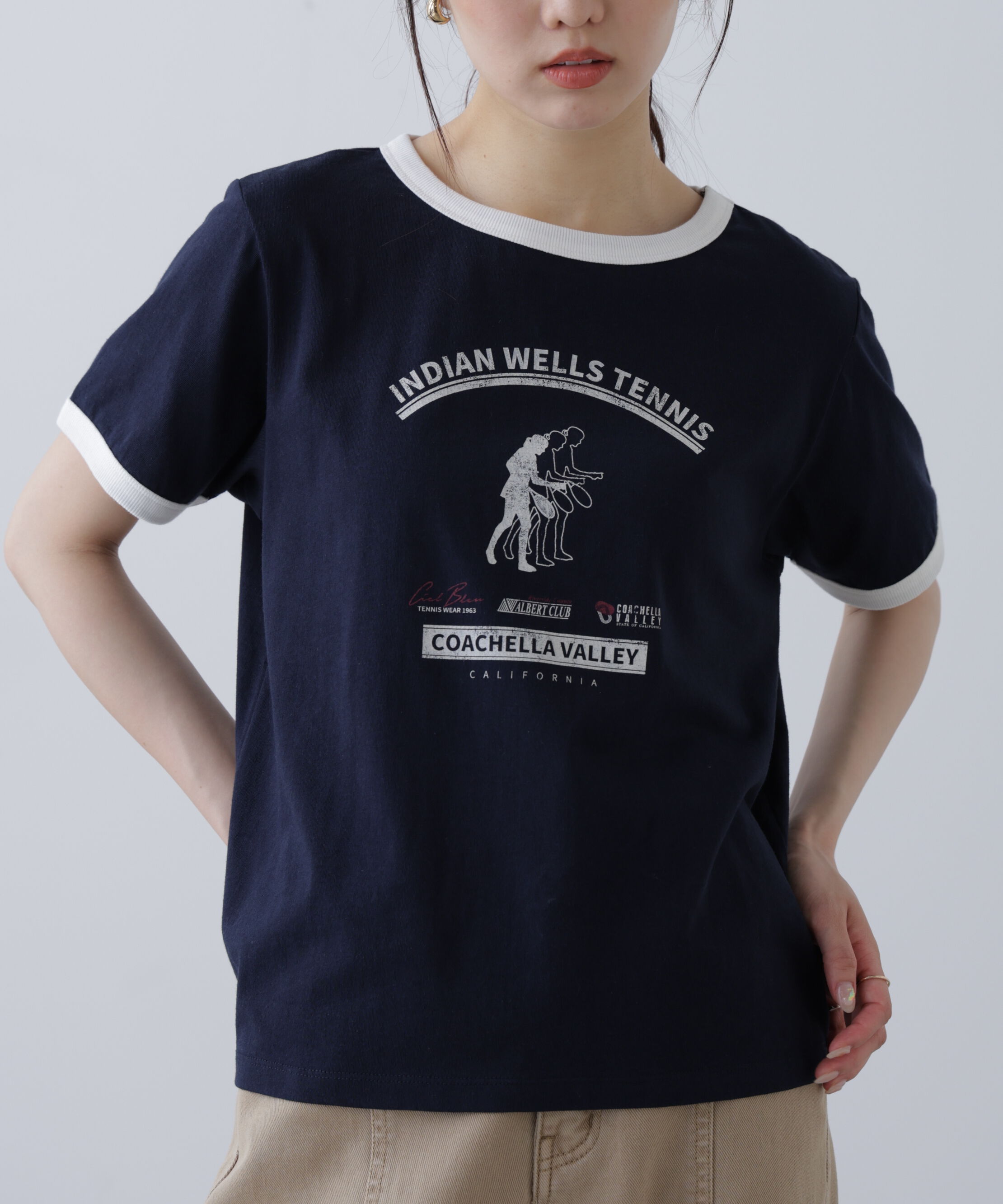  「レトロスポーツプリントTシャツ」|Tシャツ・カットソー|