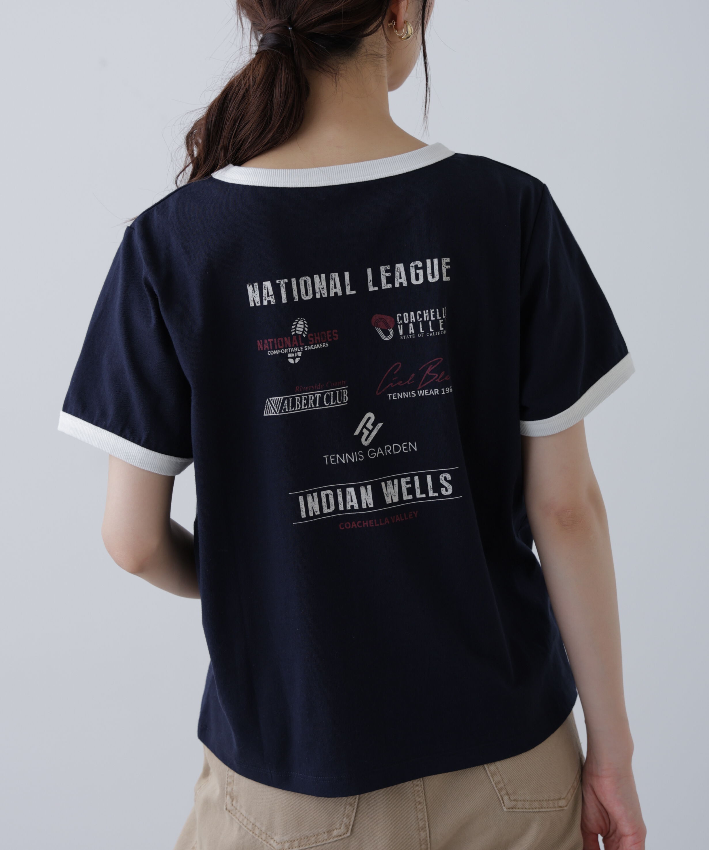  「レトロスポーツプリントTシャツ」|Tシャツ・カットソー|