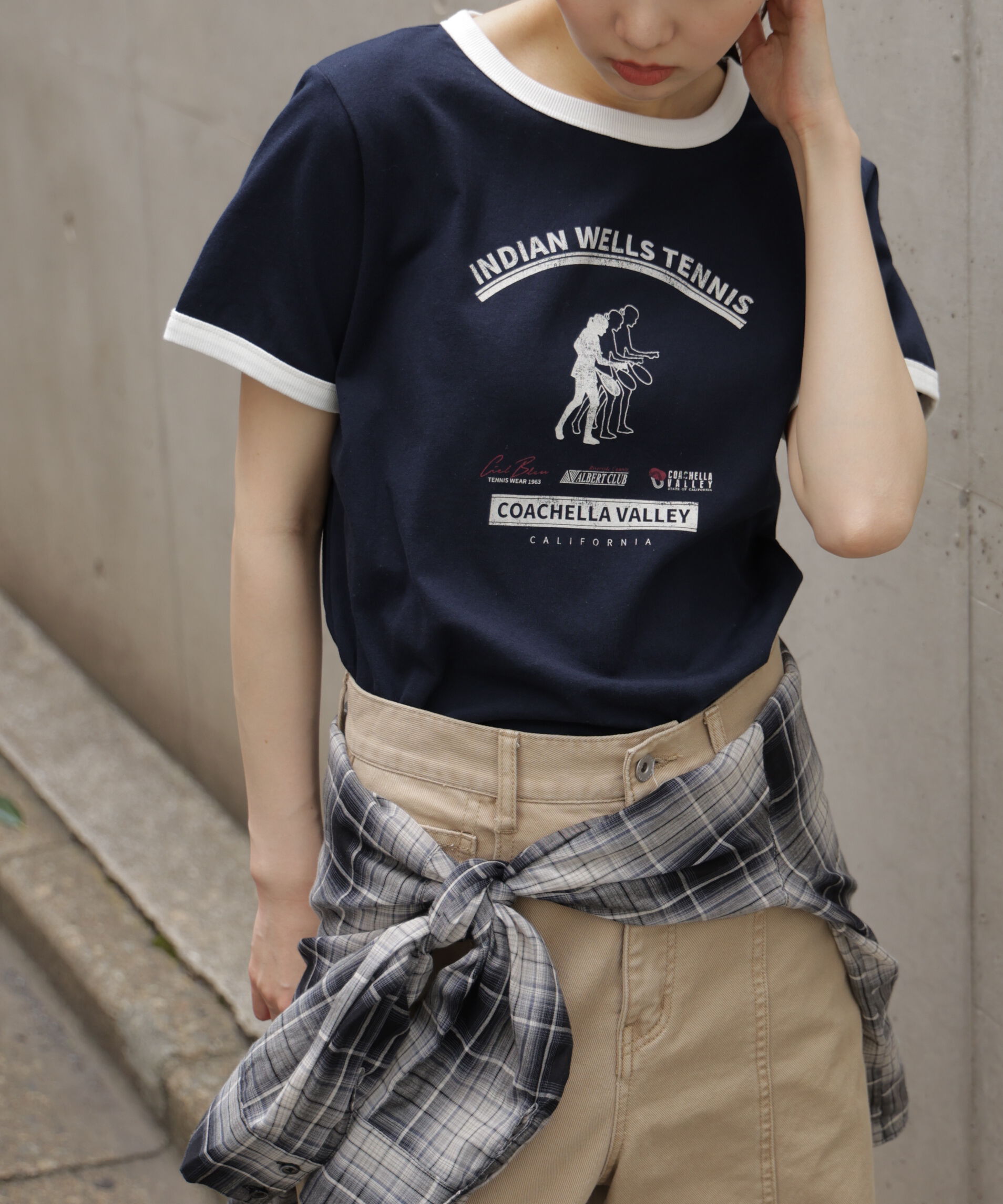  「レトロスポーツプリントTシャツ」|Tシャツ・カットソー|