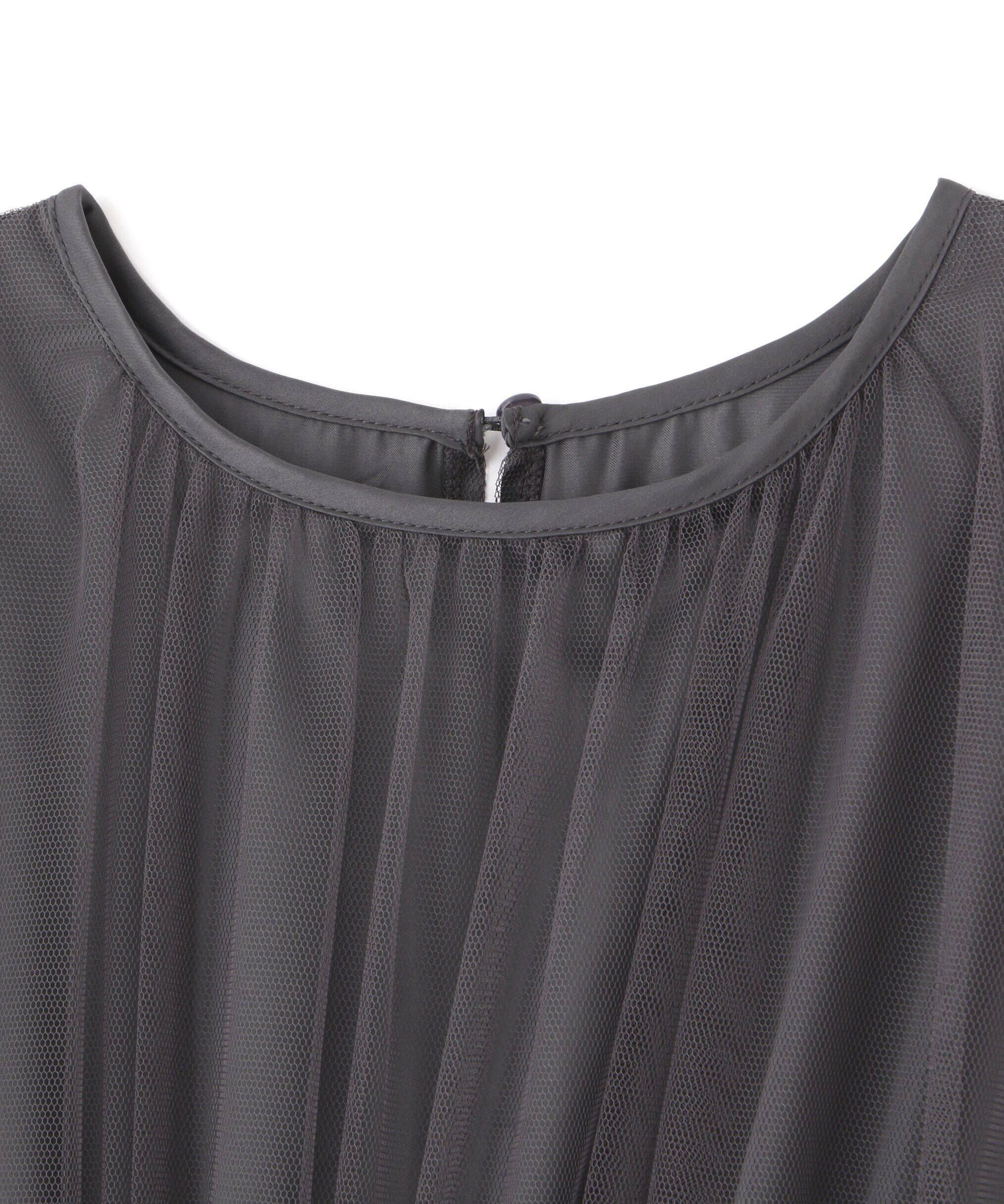  「チュールドッキングニットワンピース」|ワンピース|