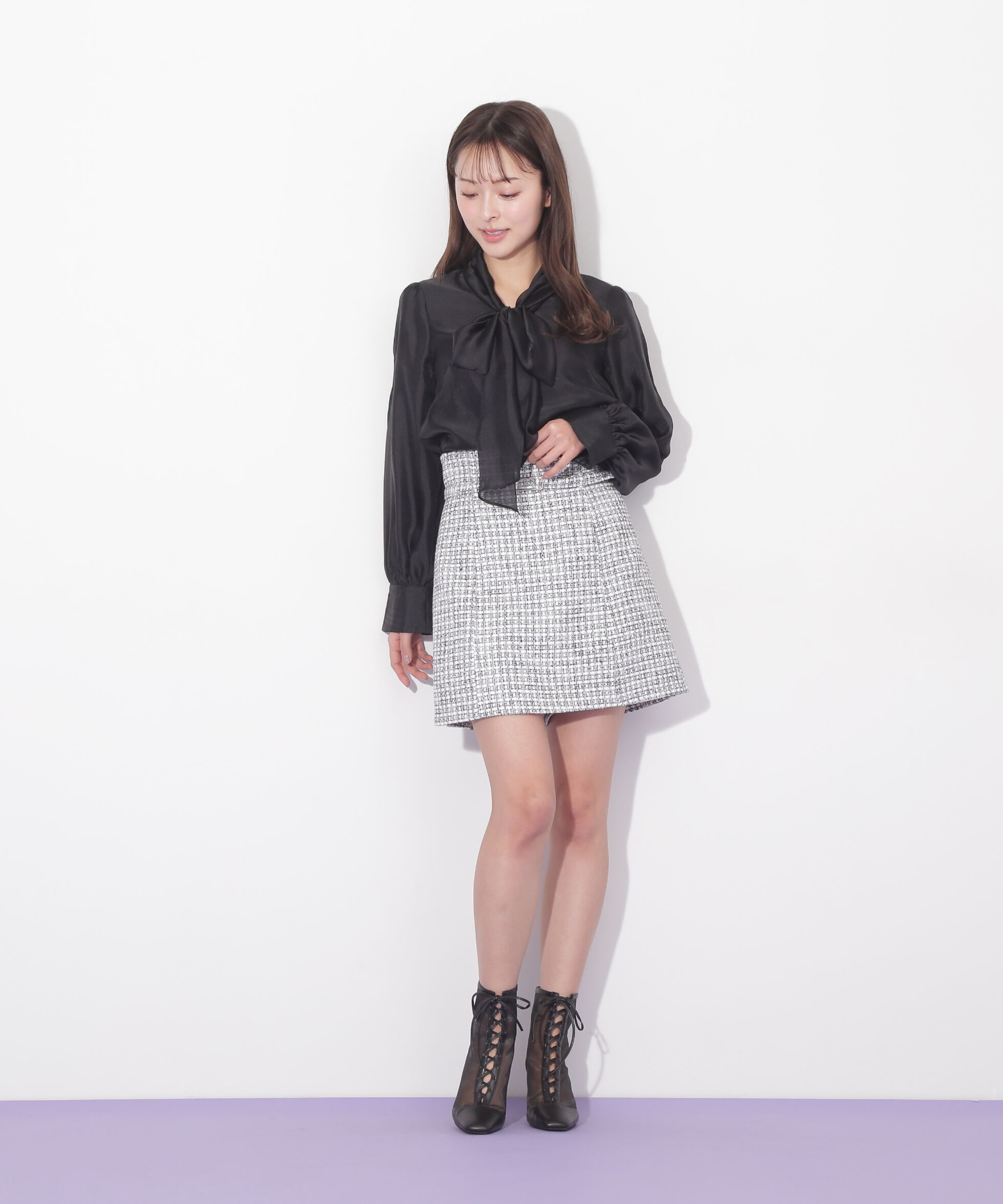  「シャイニーシアーボウタイブラウス」|シャツ・ブラウス|