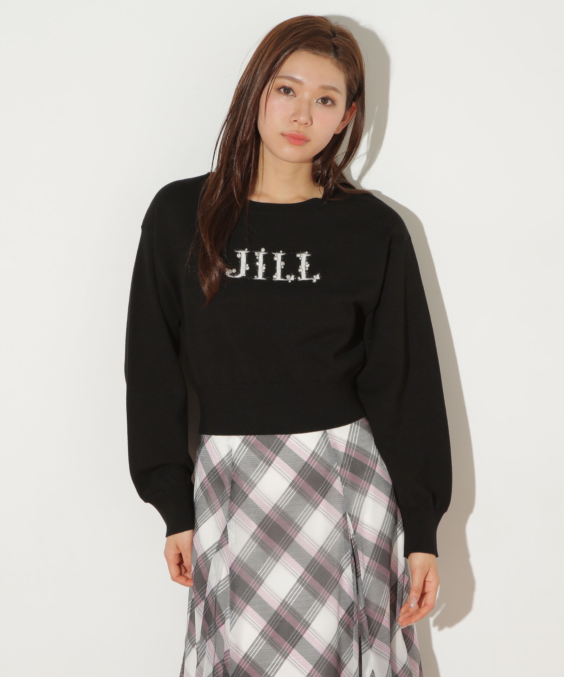  「ファンシーヤーンビジューロゴニット」|ニット・セーター|