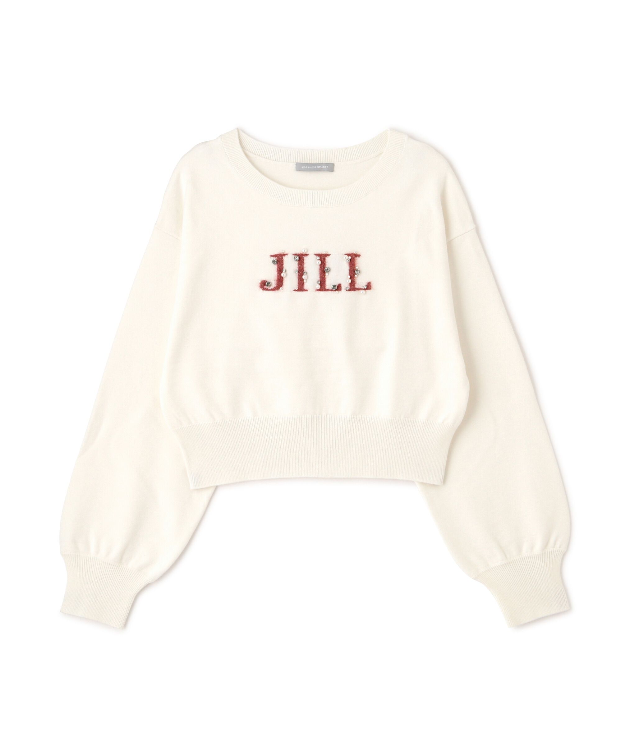  「ファンシーヤーンビジューロゴニット」|ニット・セーター|