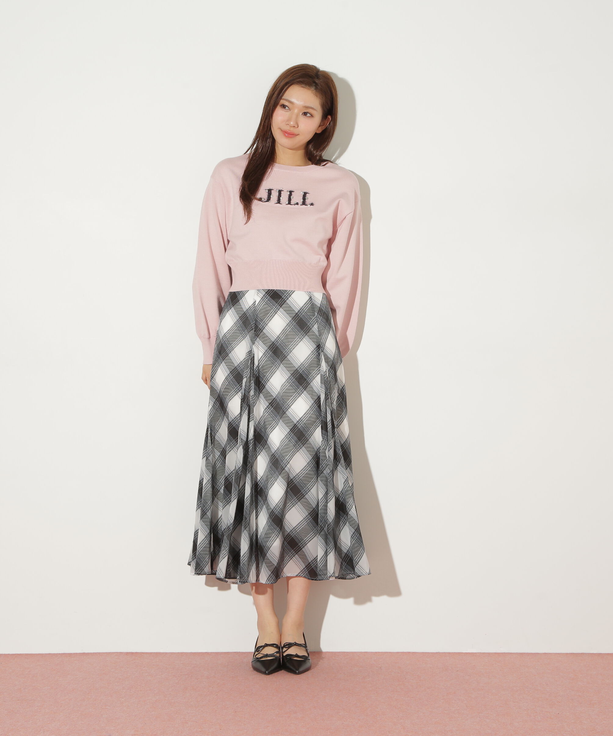  「ファンシーヤーンビジューロゴニット」|ニット・セーター|