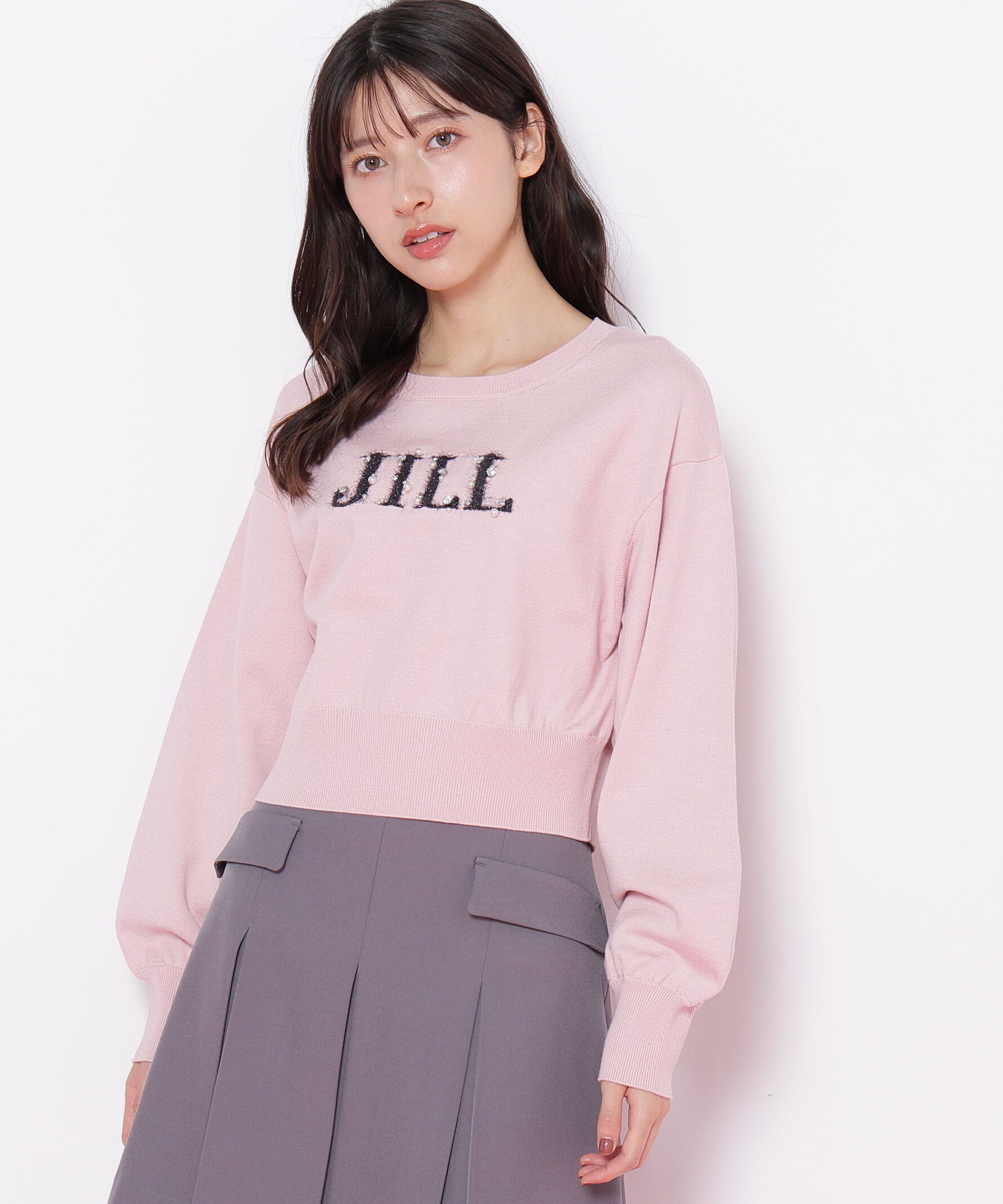  「ファンシーヤーンビジューロゴニット」|ニット・セーター|