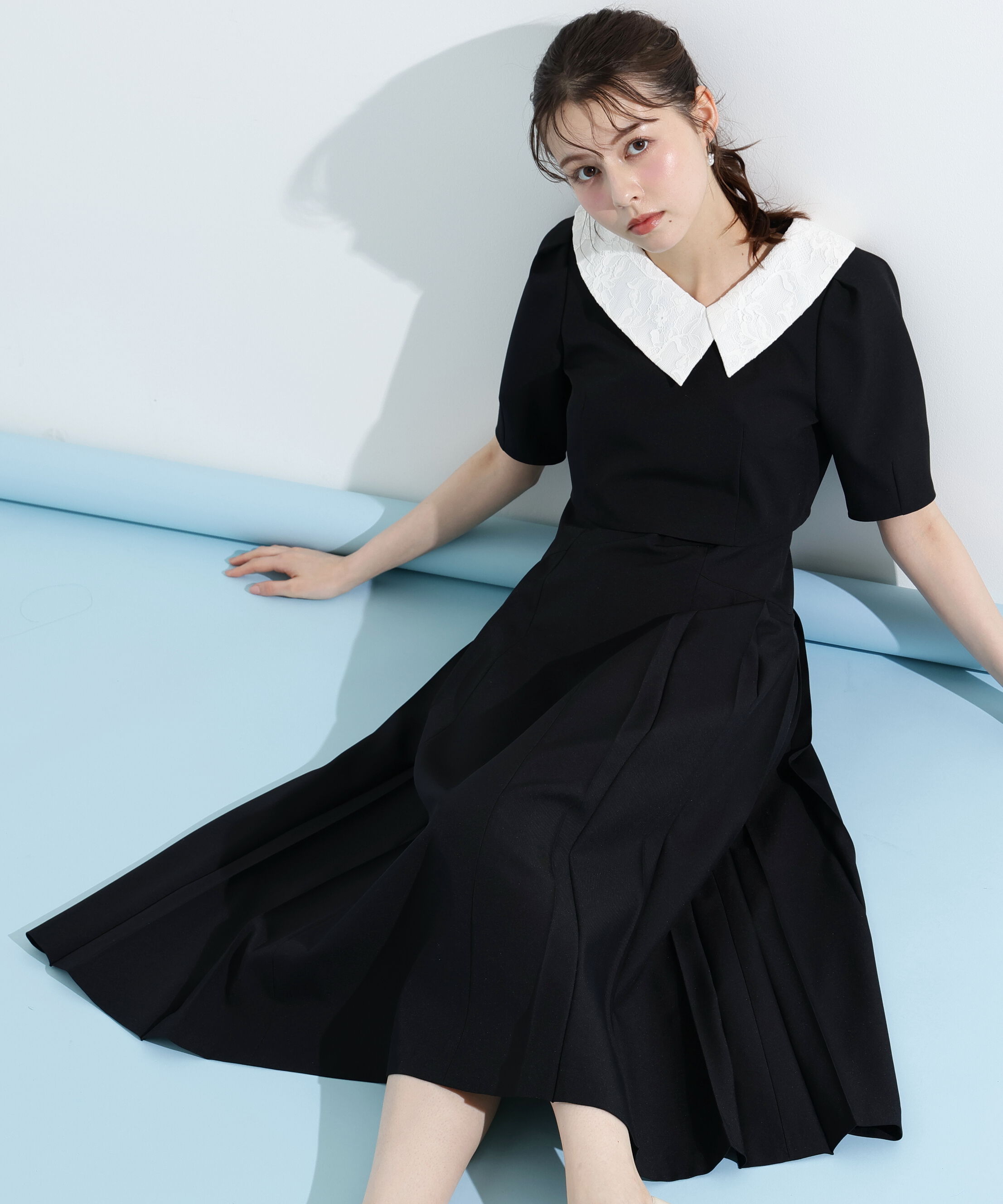  「アシメカラーワンピース」|ワンピース|