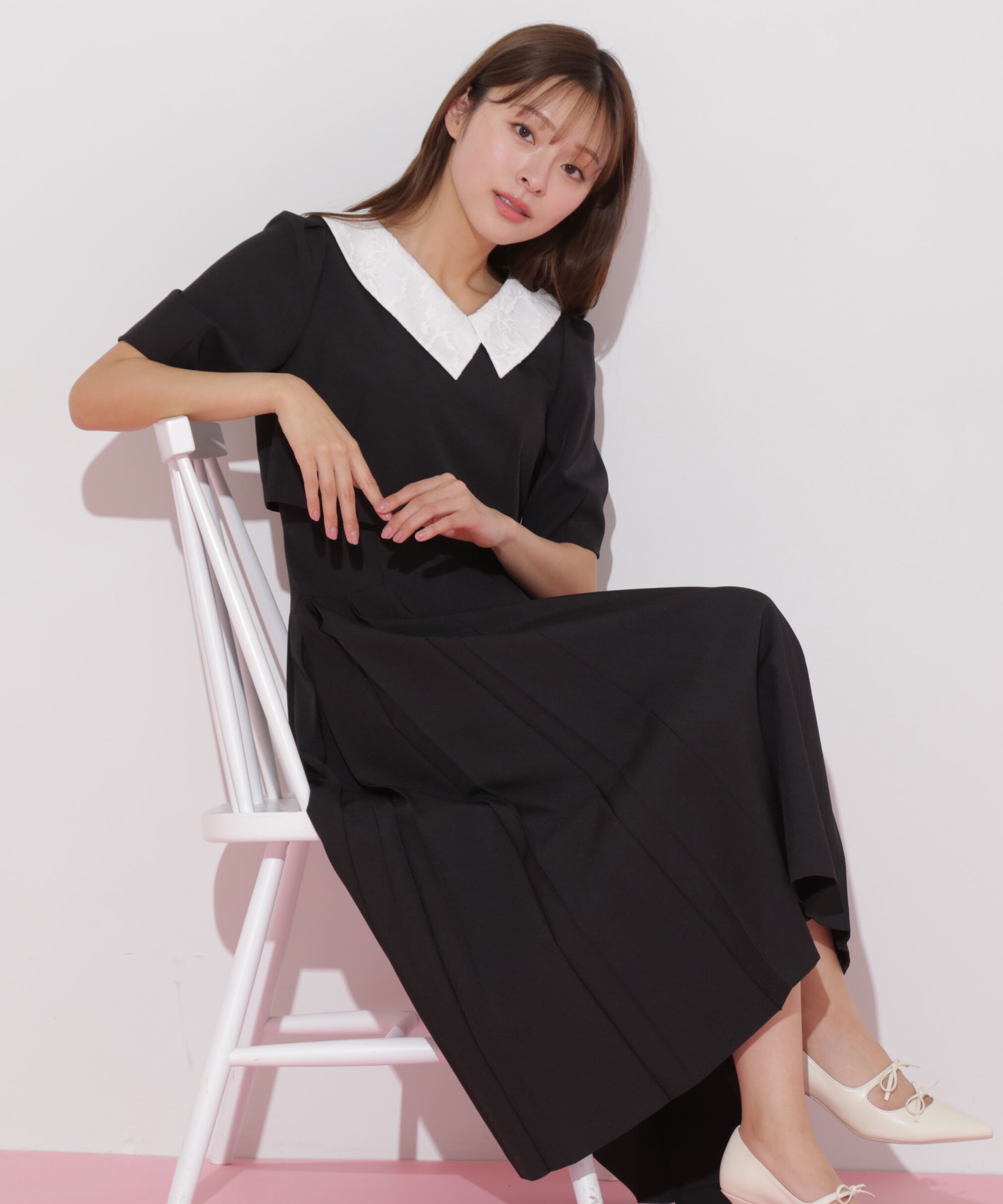  「アシメカラーワンピース」|ワンピース|