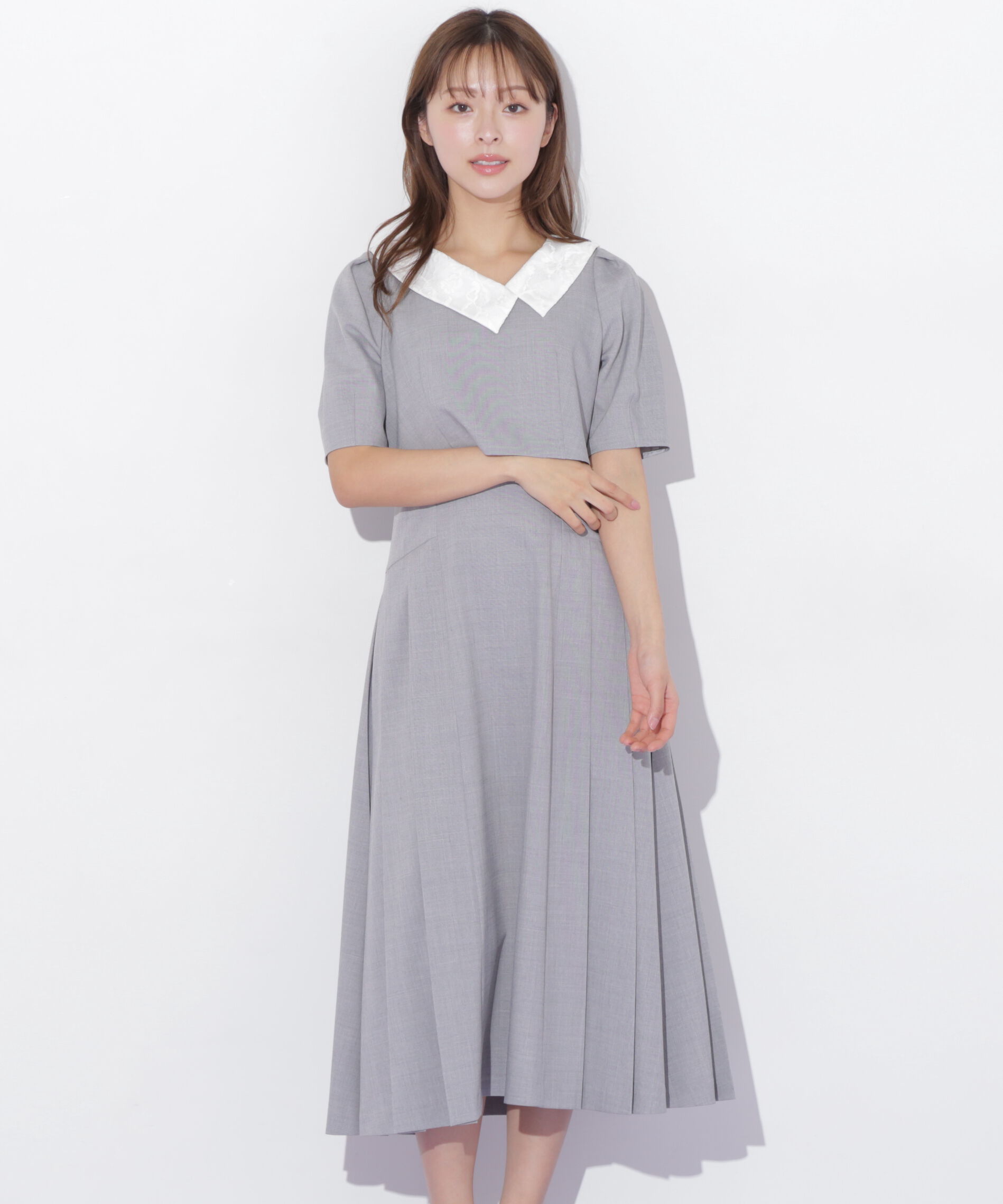  「アシメカラーワンピース」|ワンピース|