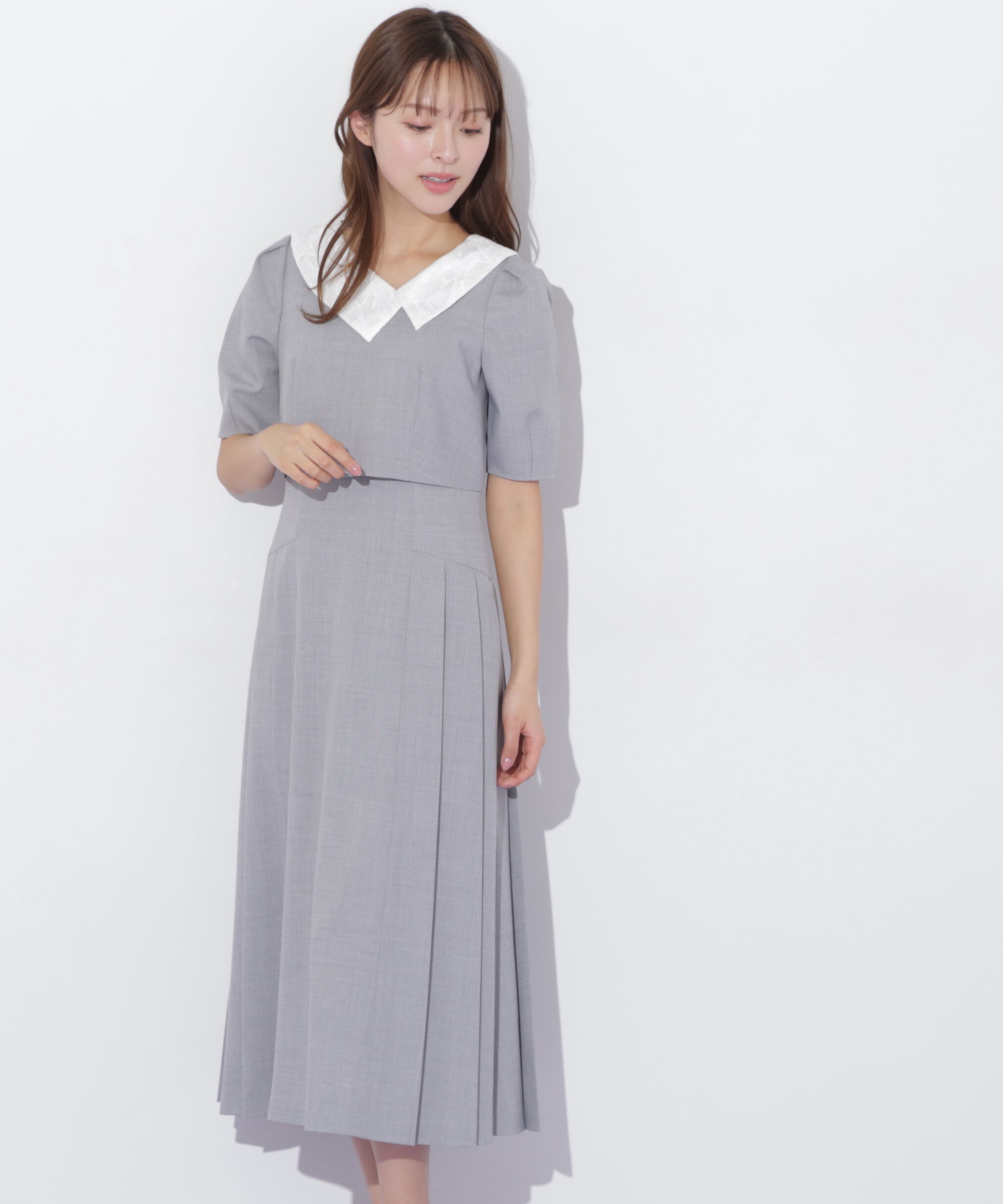  「アシメカラーワンピース」|ワンピース|