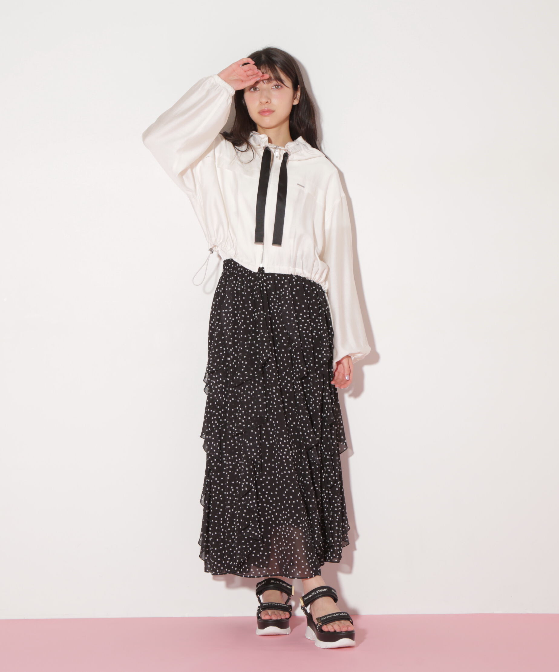  「ショート丈シアーブルゾン」|その他|