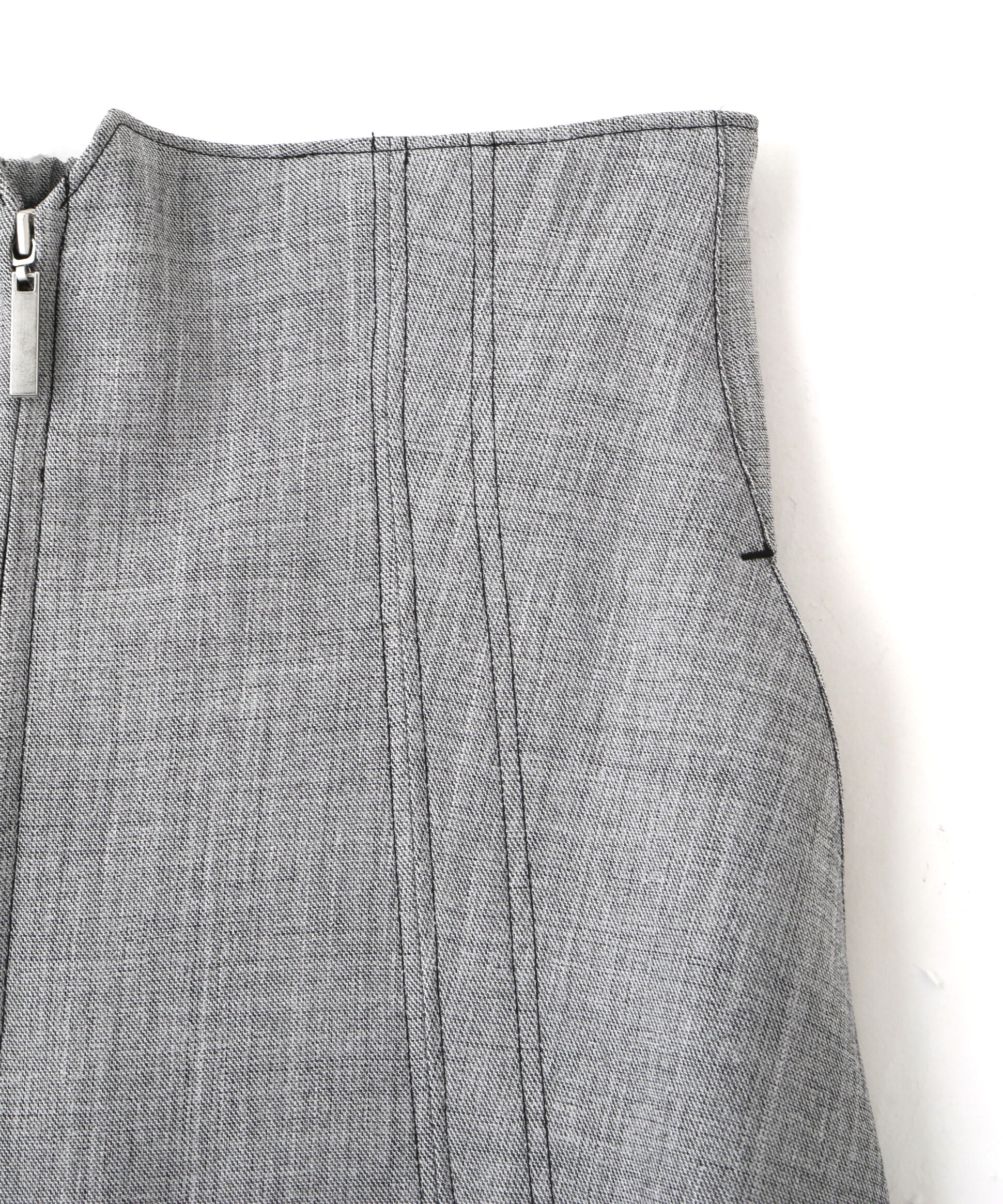  「フロントジップタックスカート」|スカート|