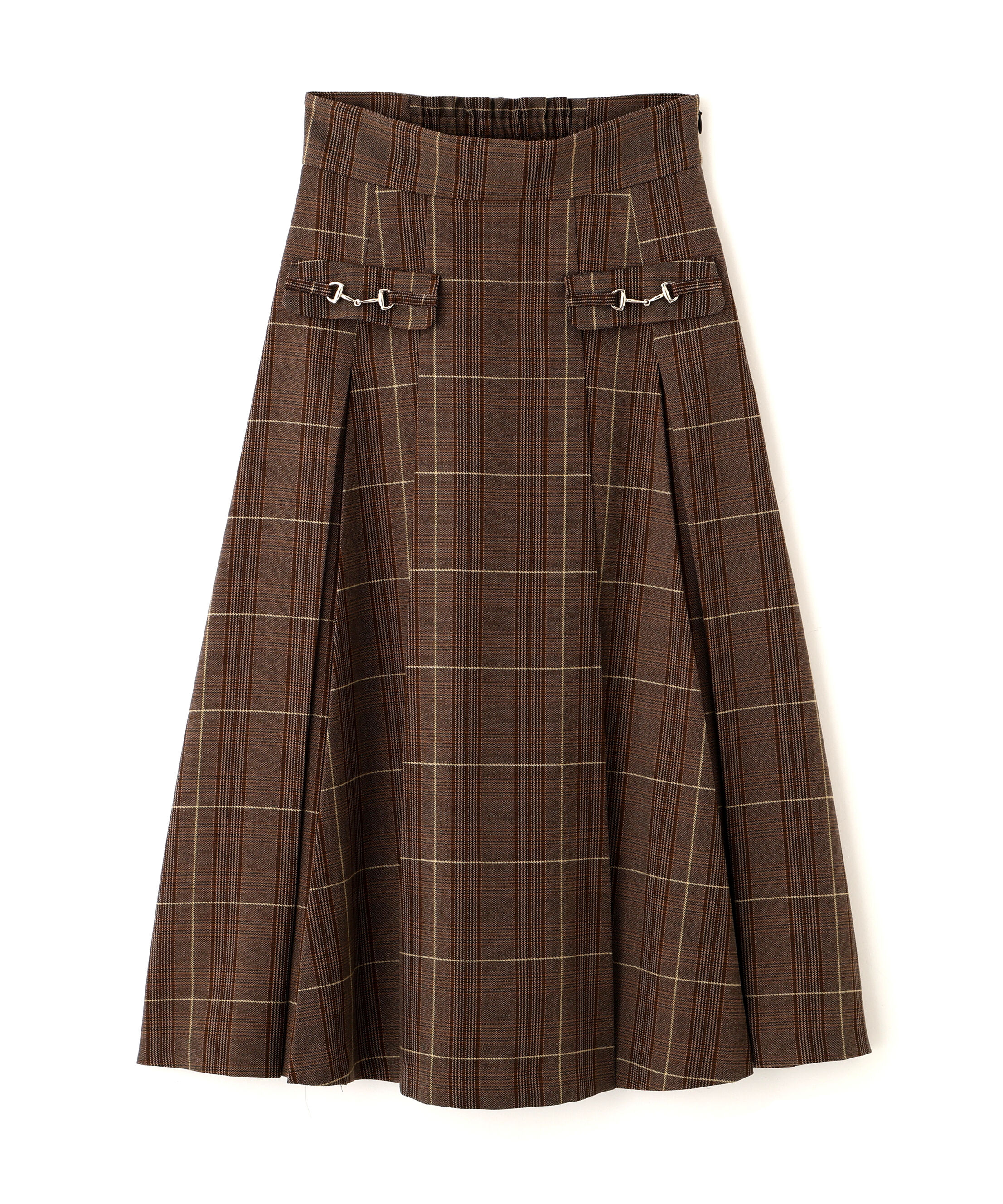  「ウーリッシュフラノタックフレアスカート」|スカート|