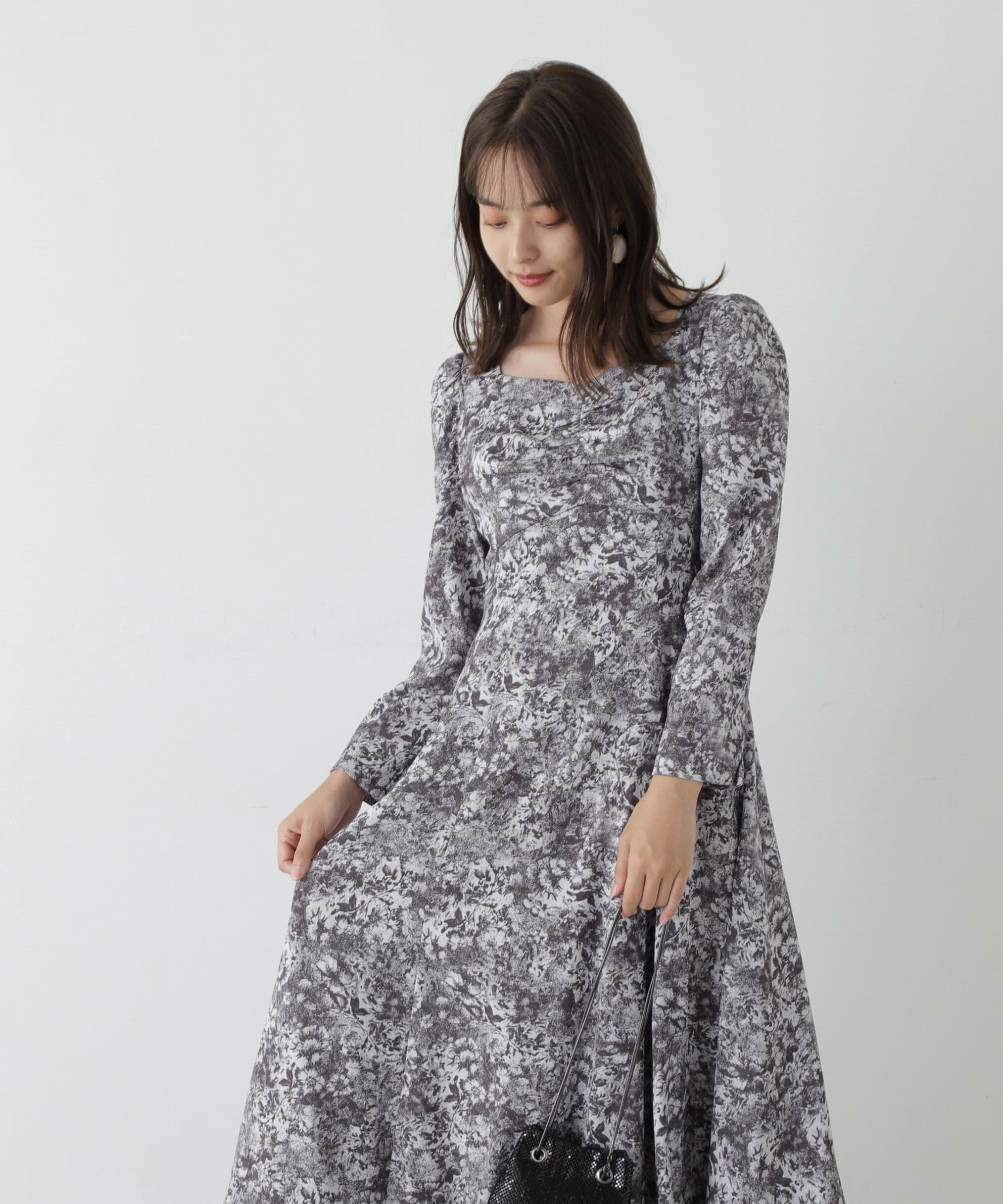 PROPORTION BODY DRESSING「フロントギャザーマーメイドワンピース」|ワンピース|