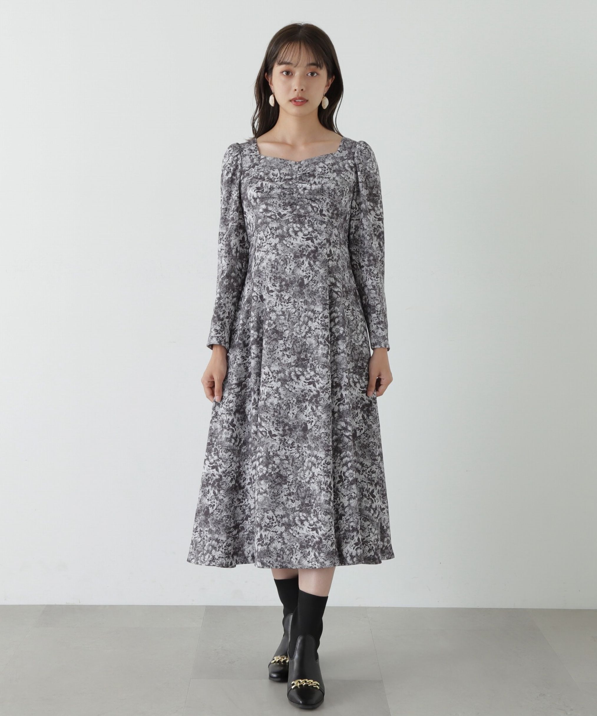 PROPORTION BODY DRESSING「フロントギャザーマーメイドワンピース」|ワンピース|