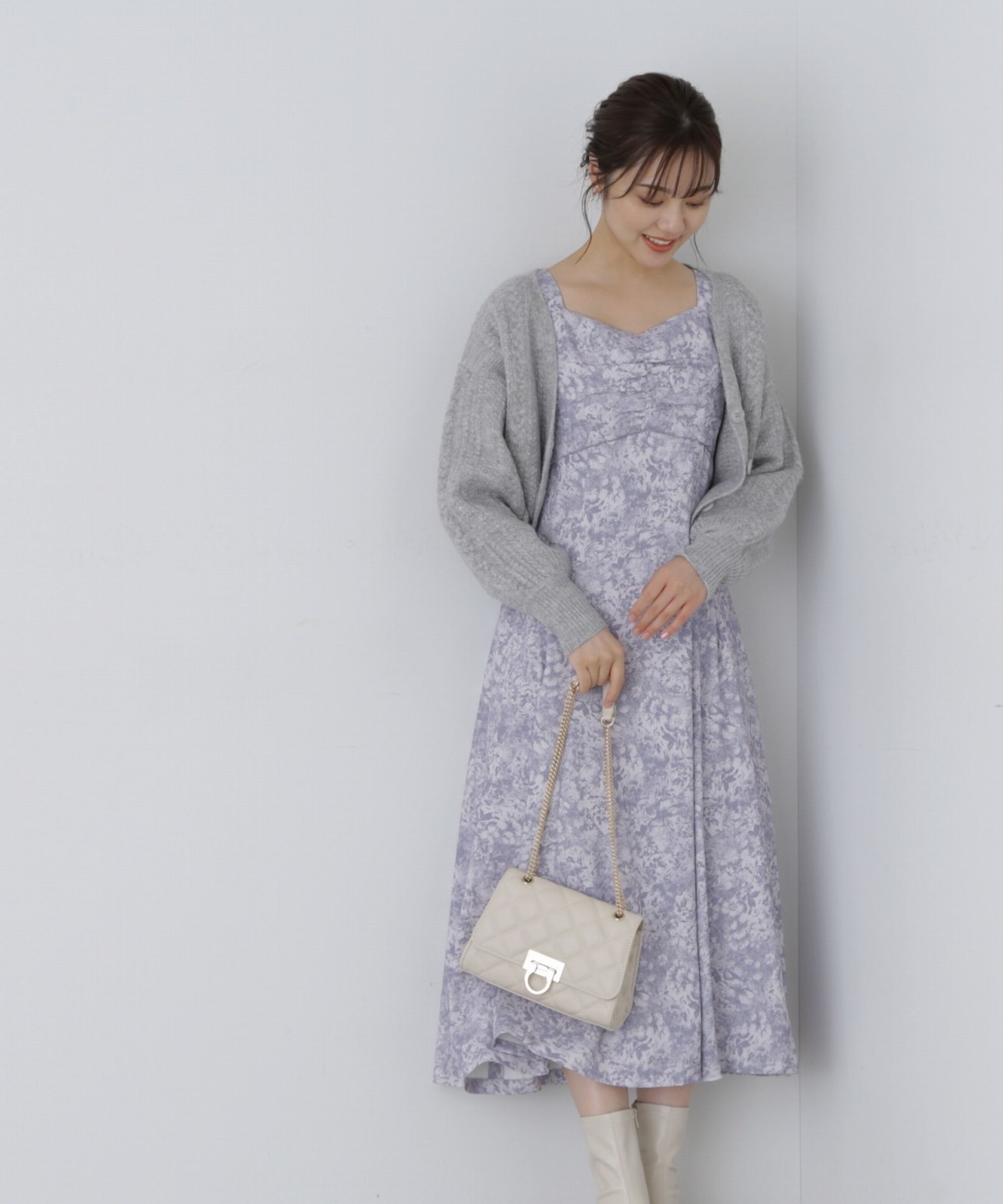 PROPORTION BODY DRESSING「フロントギャザーマーメイドワンピース」|ワンピース|