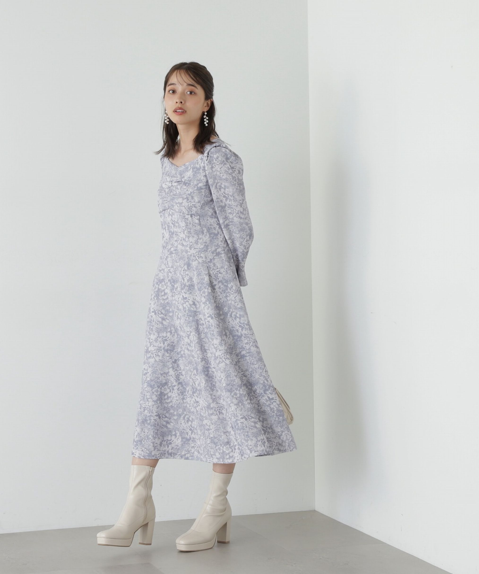 PROPORTION BODY DRESSING「フロントギャザーマーメイドワンピース」|ワンピース|