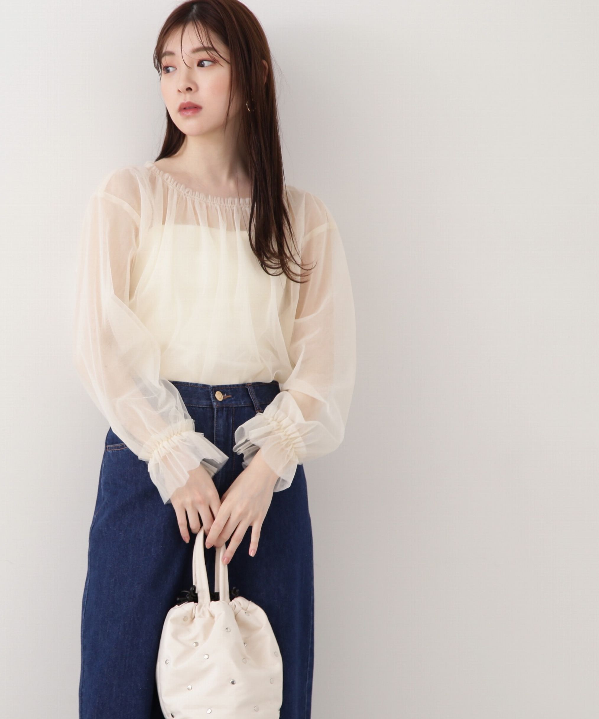 PROPORTION BODY DRESSING「シアーチュールブラウス」|シャツ・ブラウス|