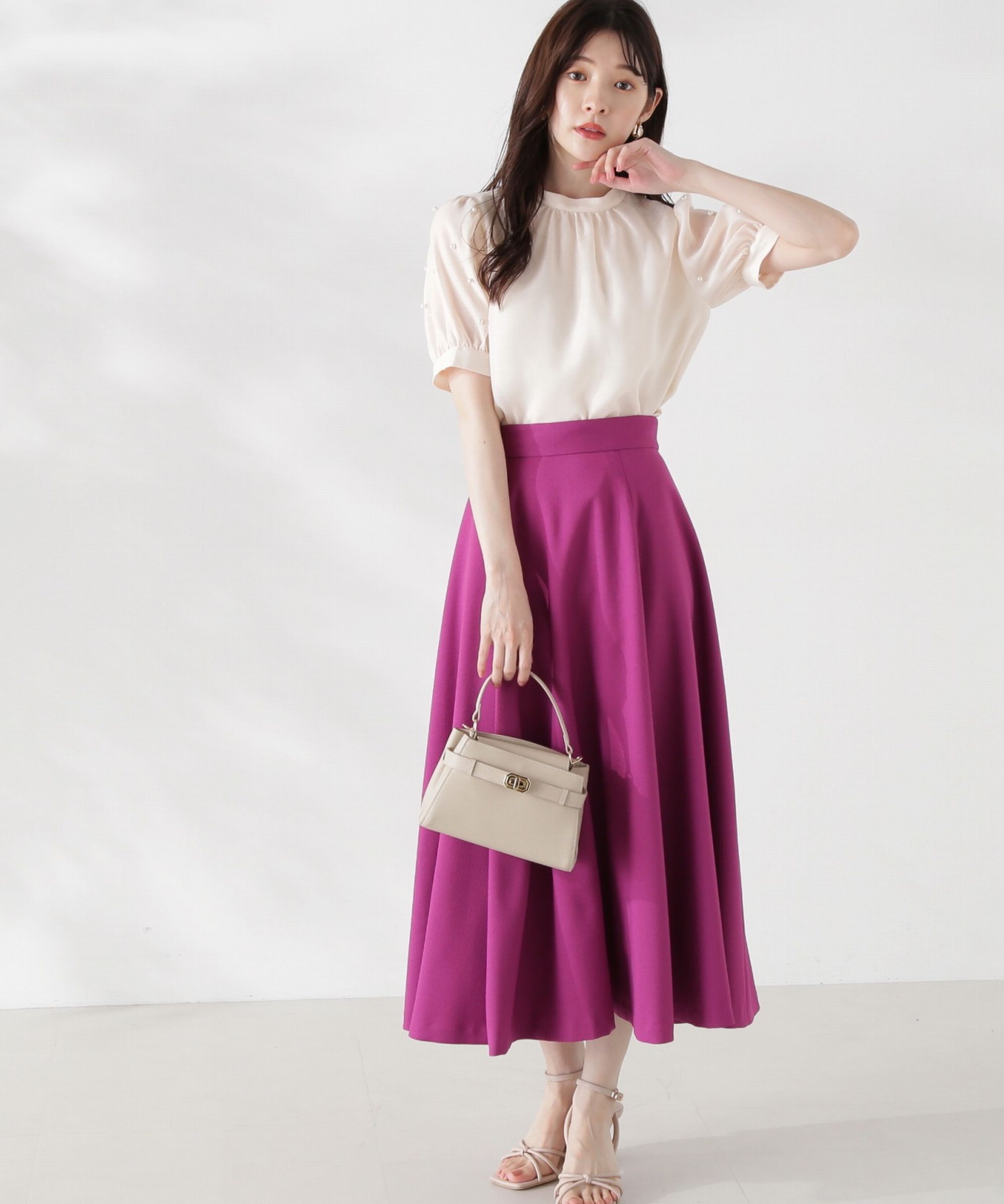 PROPORTION BODY DRESSING「カラーフレアスカート24AW」|スカート|