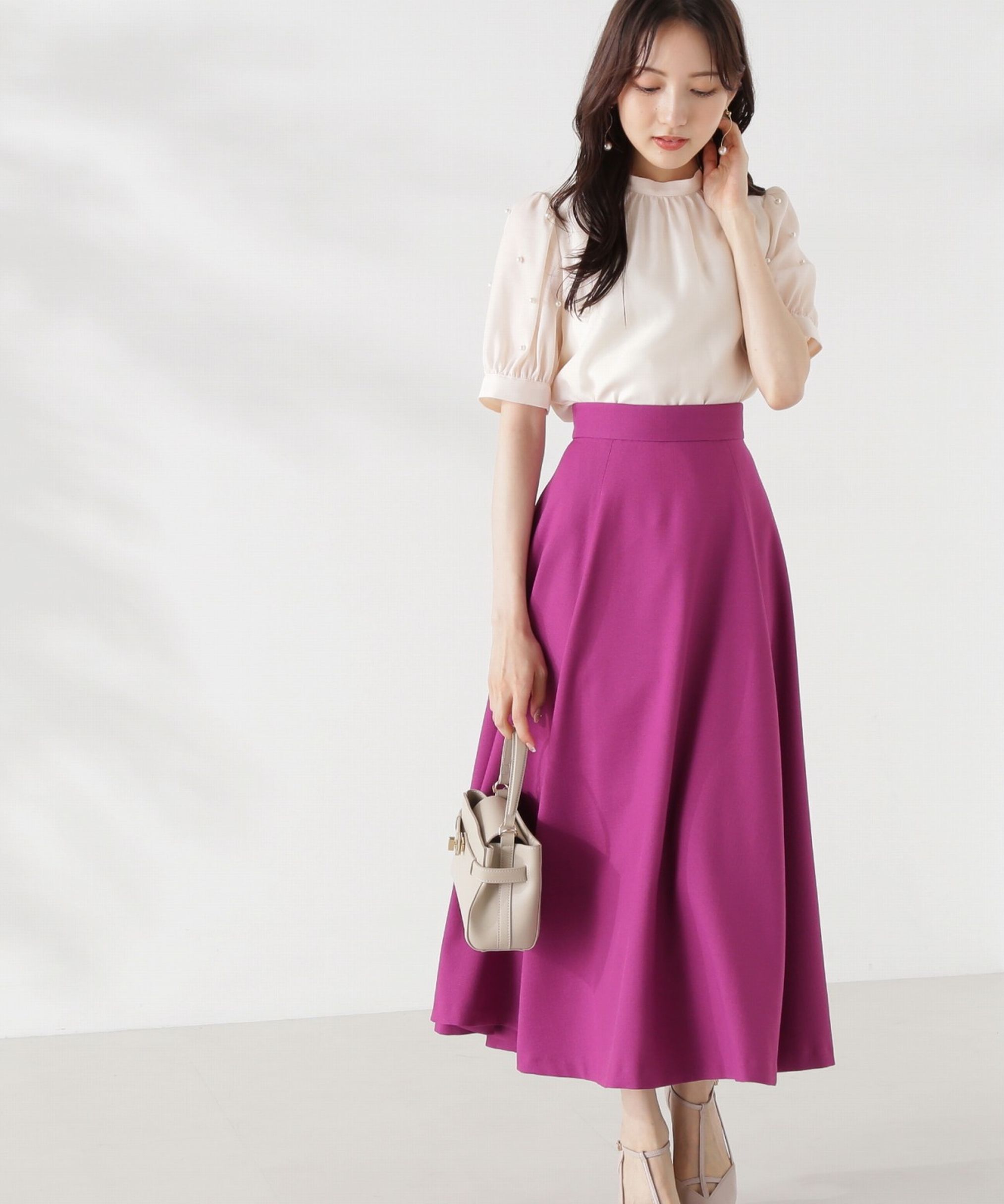 PROPORTION BODY DRESSING「カラーフレアスカート24AW」|スカート|