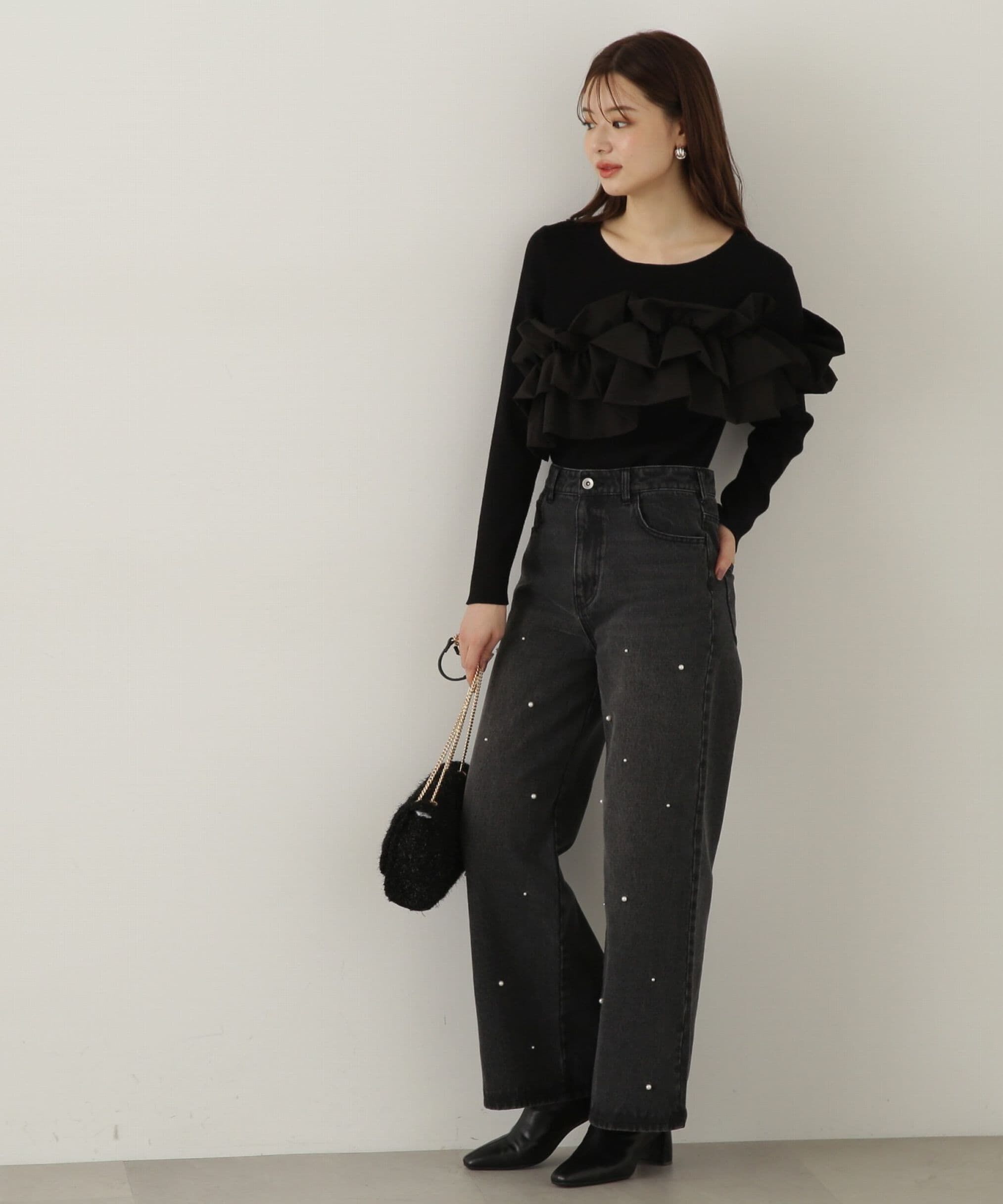 PROPORTION BODY DRESSING「ビジューデニムパンツ　24AW」|その他|