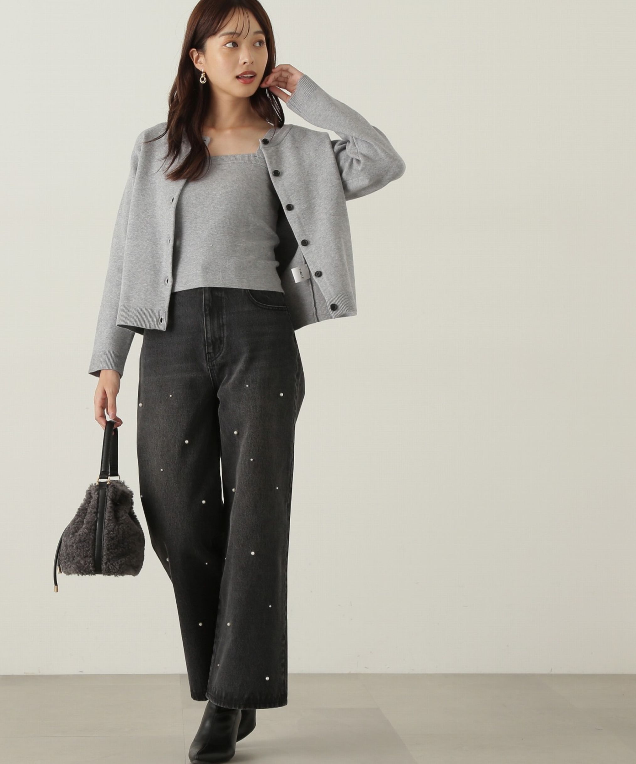 PROPORTION BODY DRESSING「ビジューデニムパンツ　24AW」|その他|