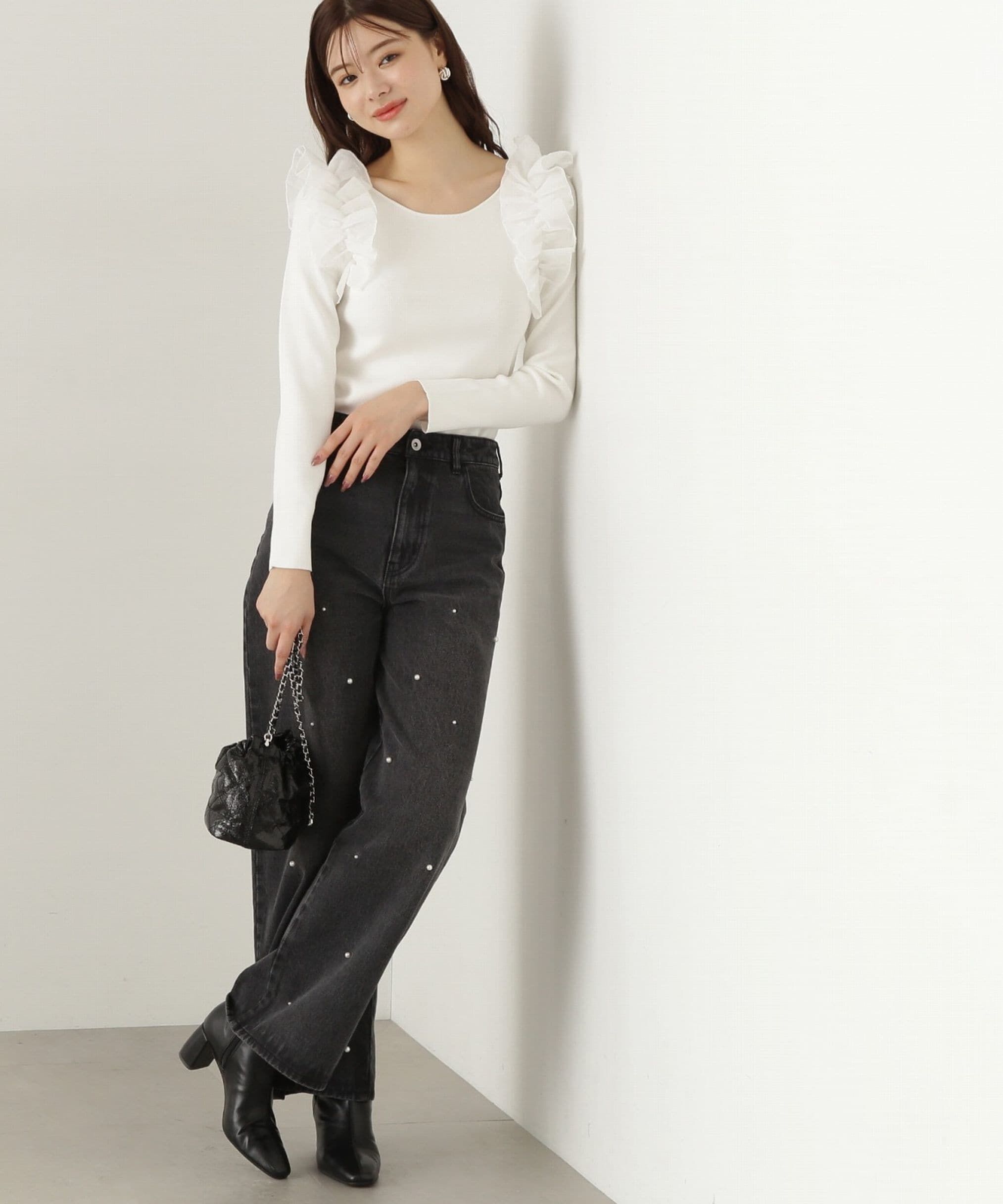 PROPORTION BODY DRESSING「ビジューデニムパンツ　24AW」|その他|