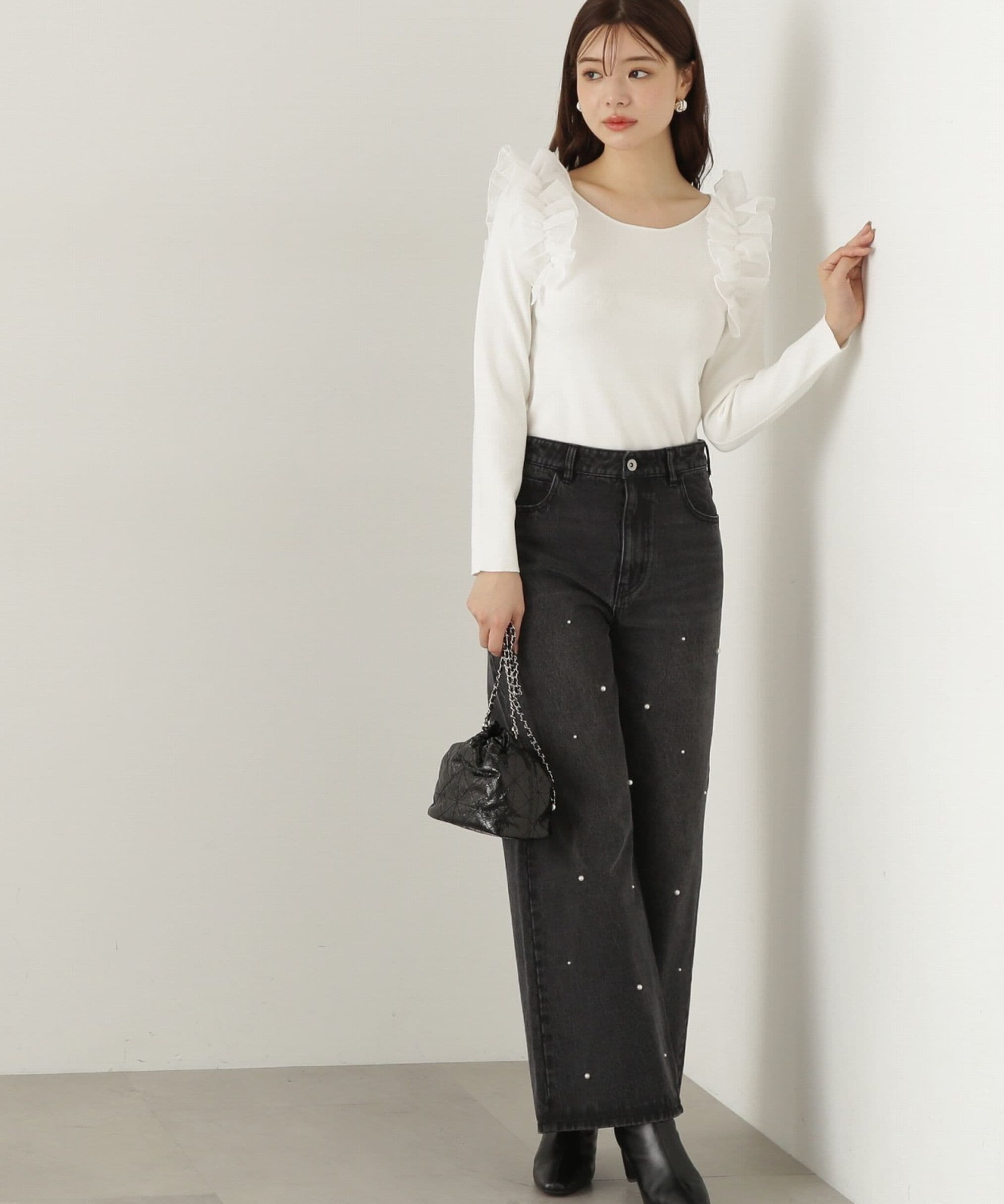 PROPORTION BODY DRESSING「ビジューデニムパンツ　24AW」|その他|