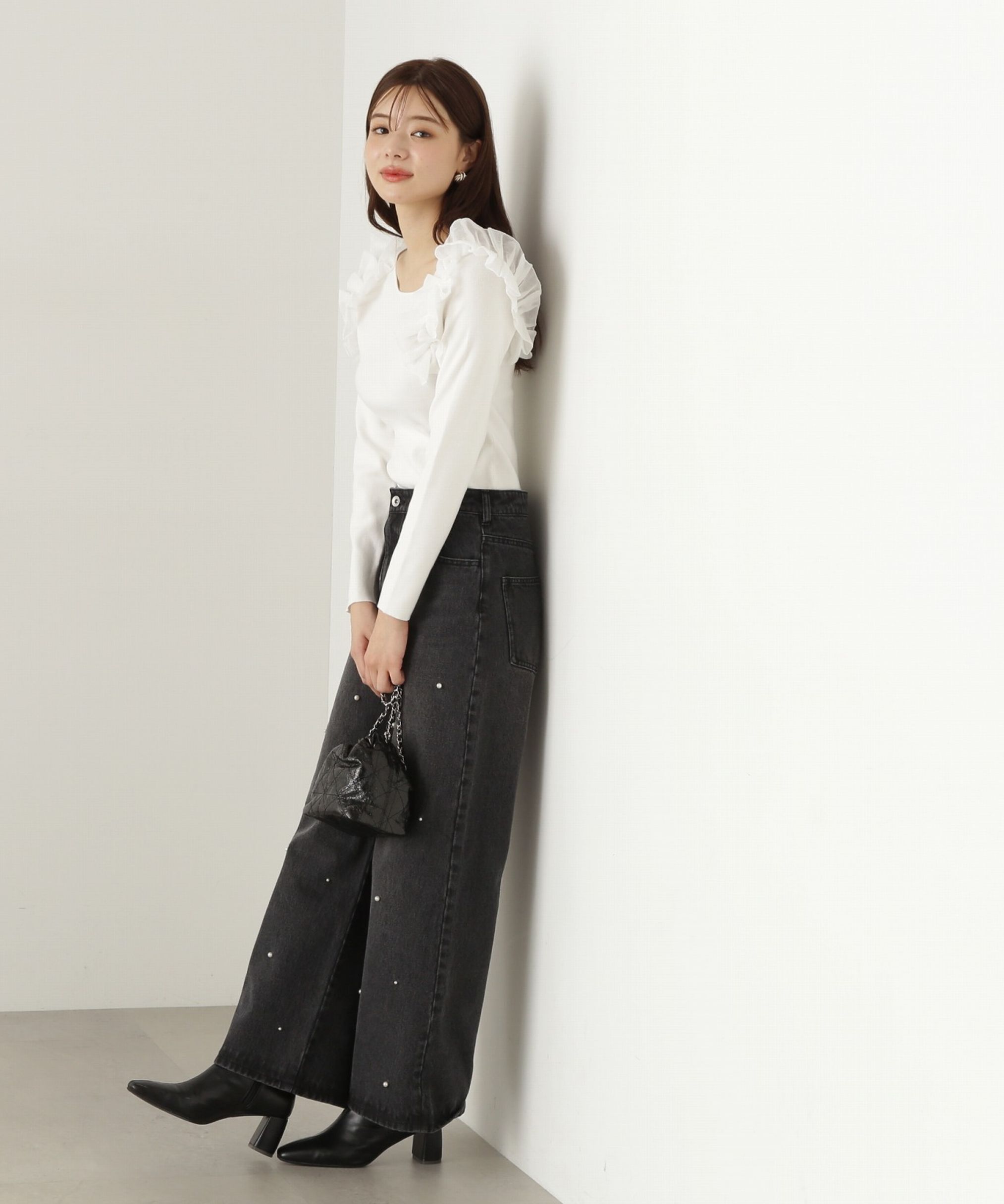 PROPORTION BODY DRESSING「ビジューデニムパンツ　24AW」|その他|