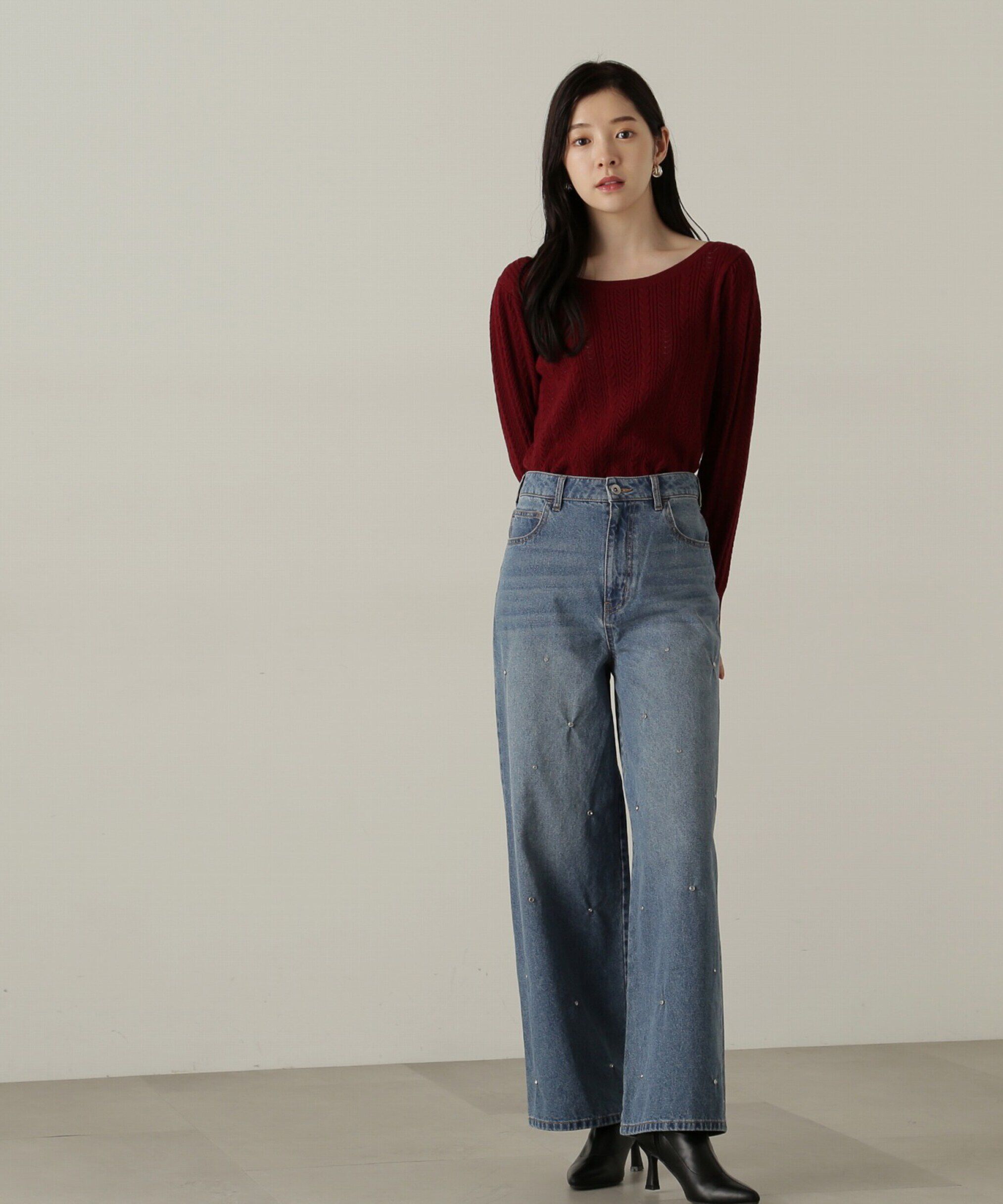 PROPORTION BODY DRESSING「ビジューデニムパンツ　24AW」|その他|