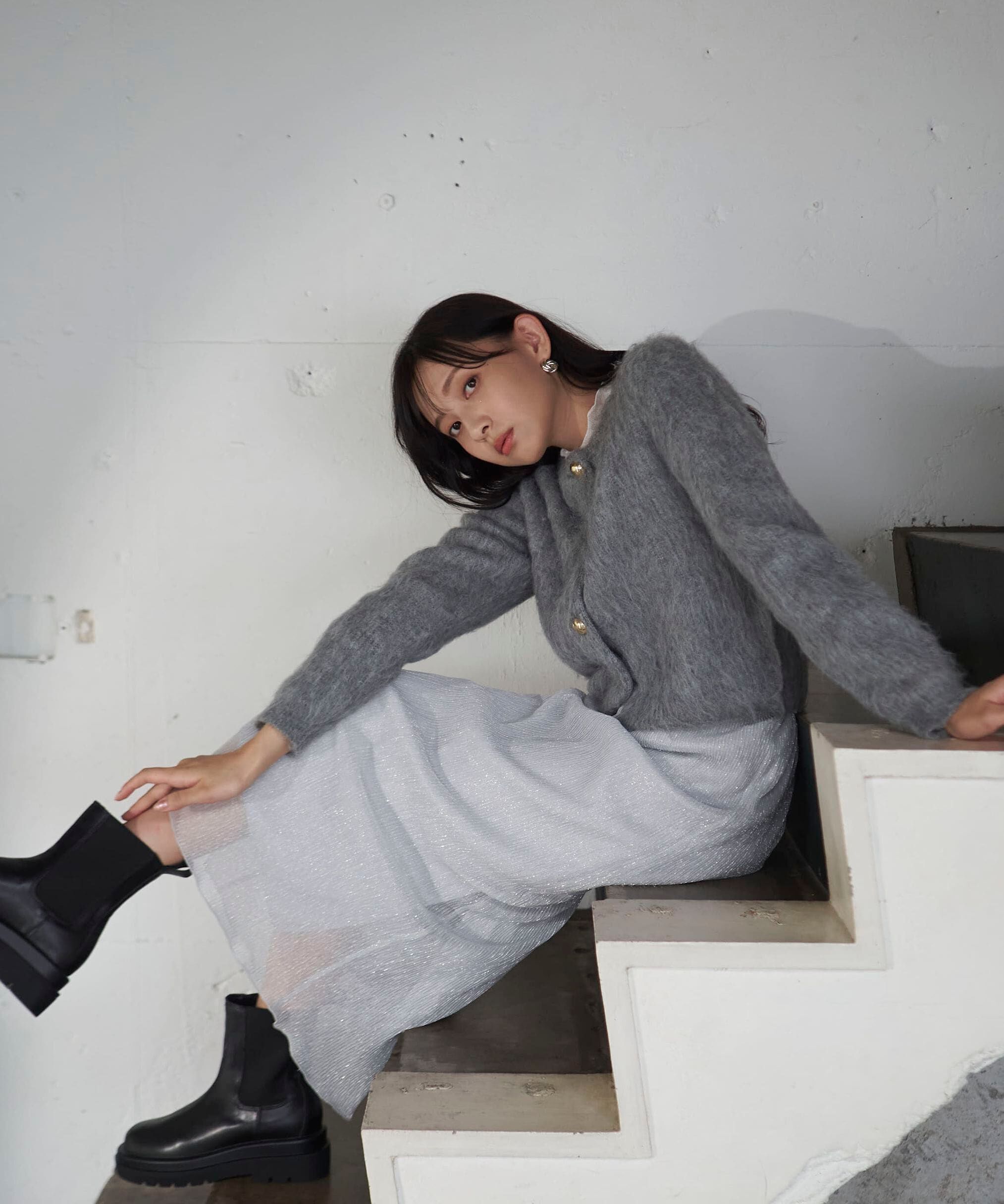 PROPORTION BODY DRESSING「キラキラプリーツナロースカート」|スカート|シルバー