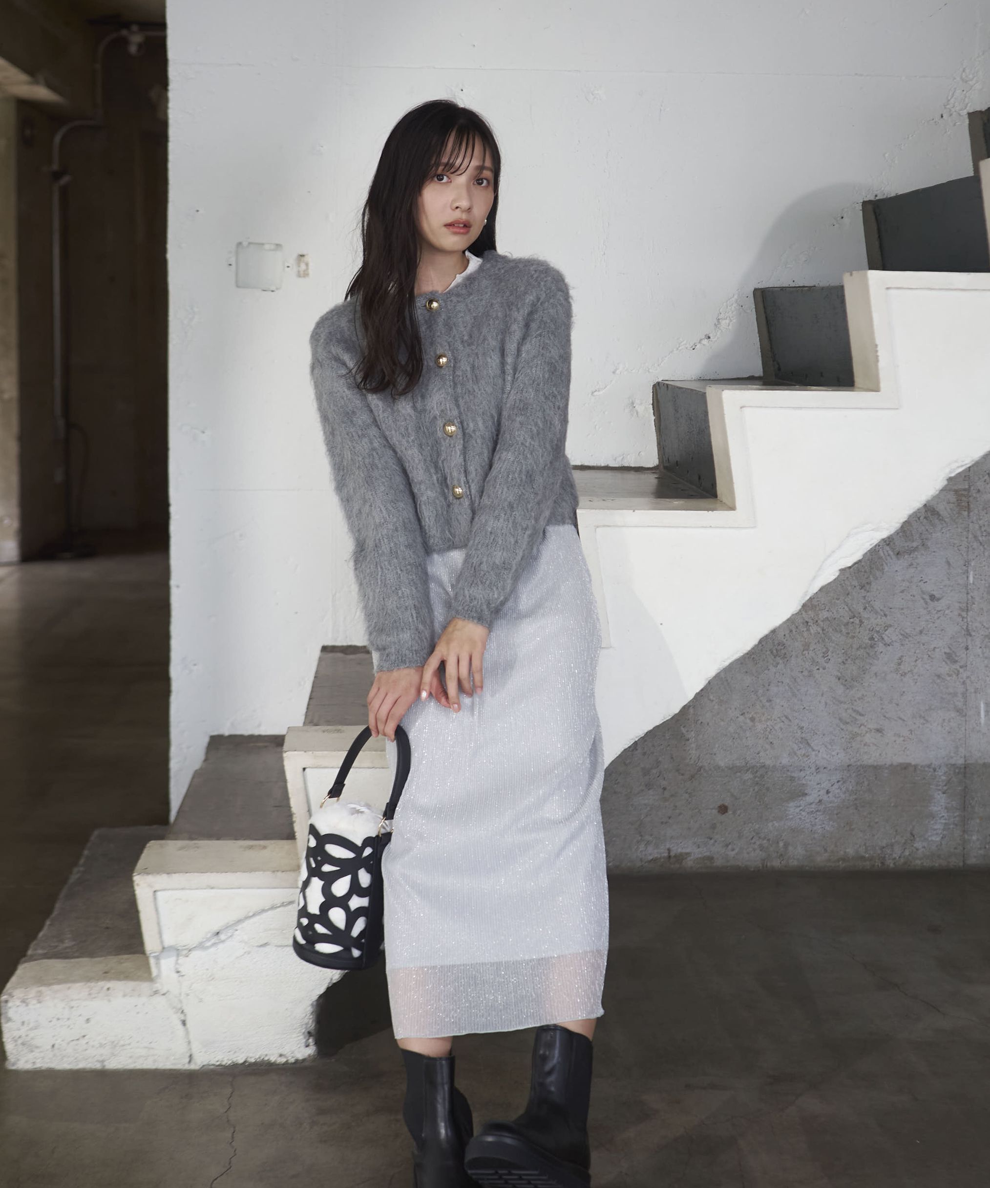 PROPORTION BODY DRESSING「キラキラプリーツナロースカート」|スカート|