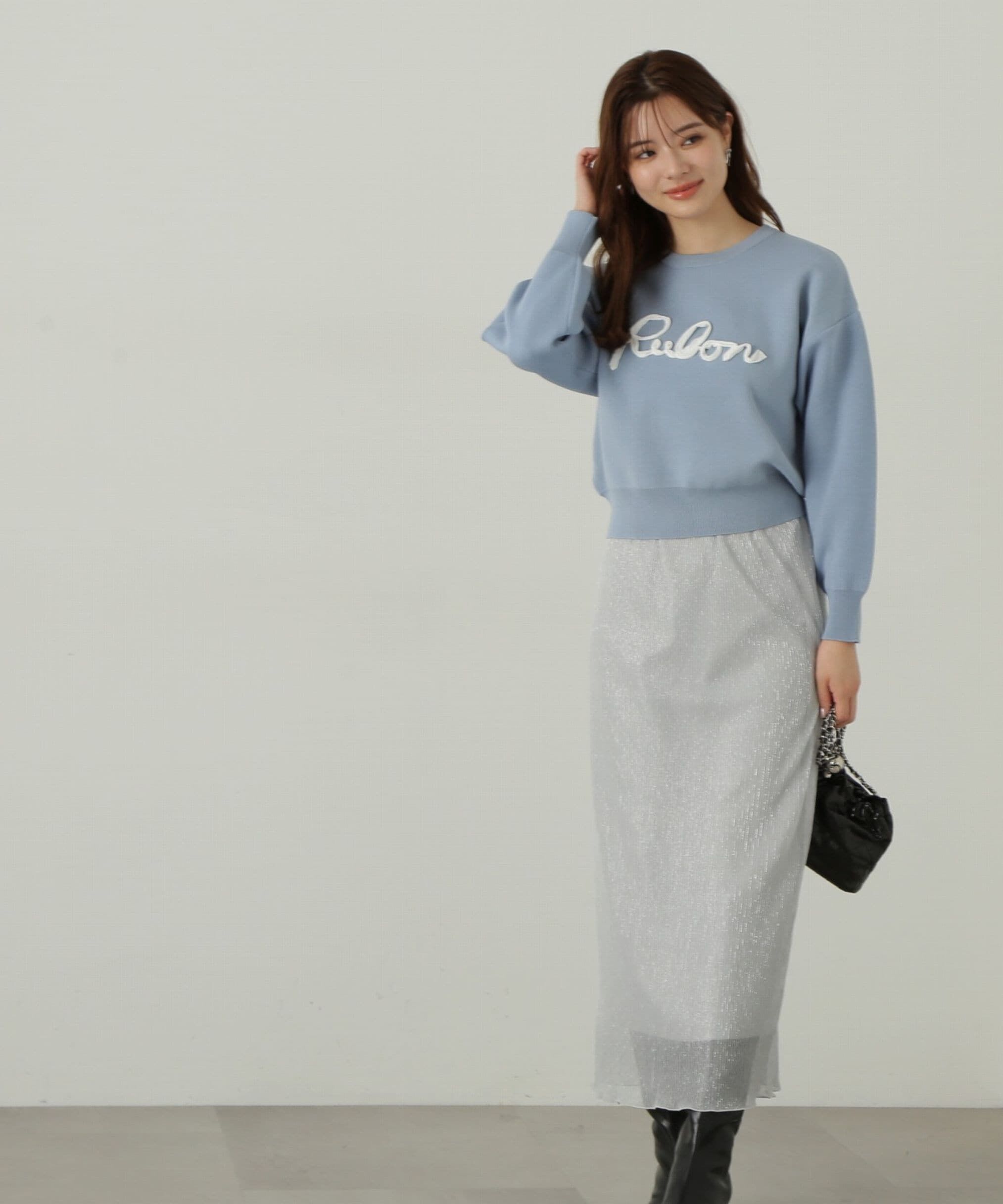 PROPORTION BODY DRESSING「キラキラプリーツナロースカート」|スカート|