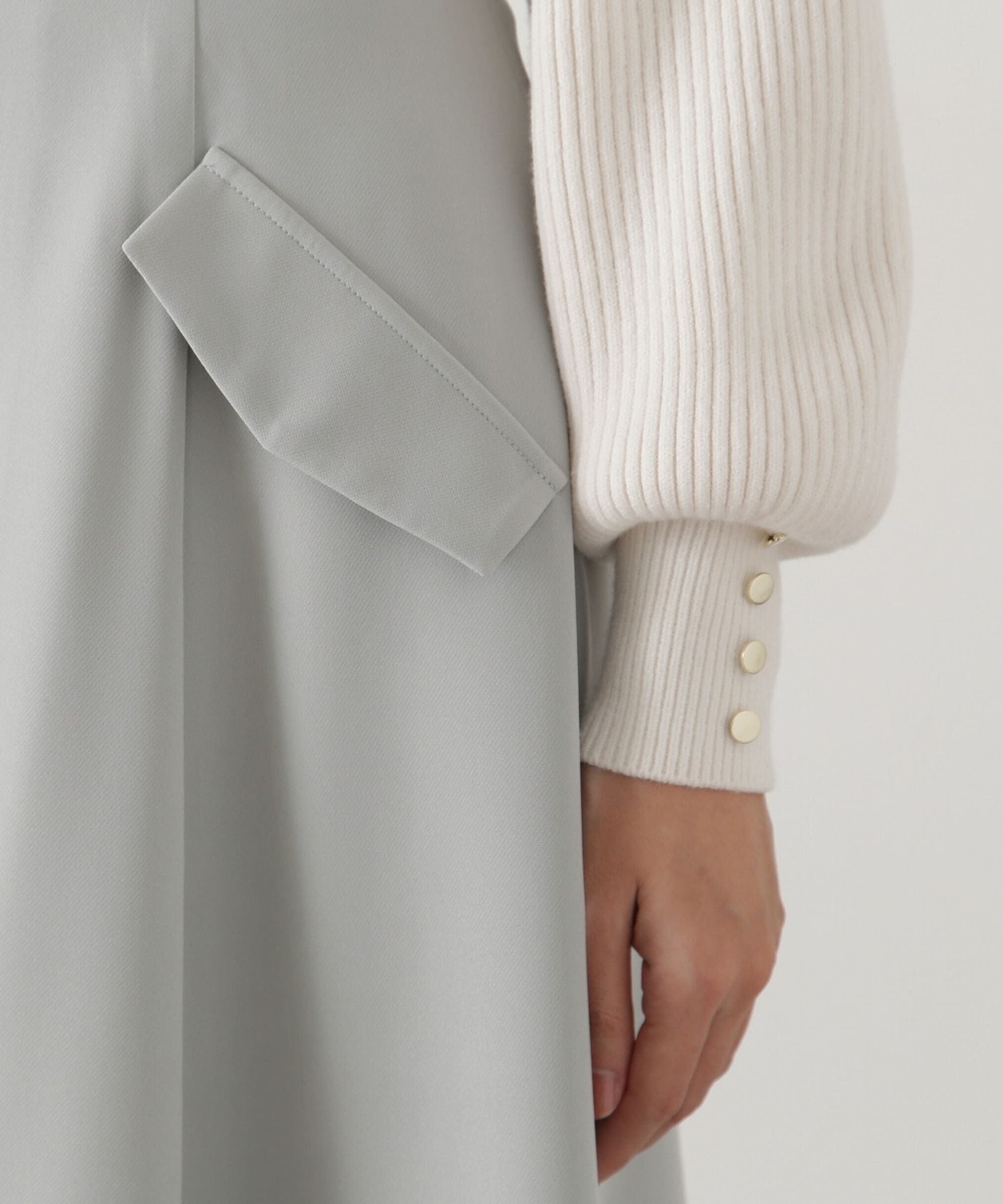 PROPORTION BODY DRESSING「フロントファスナーフレアスカート」|スカート|