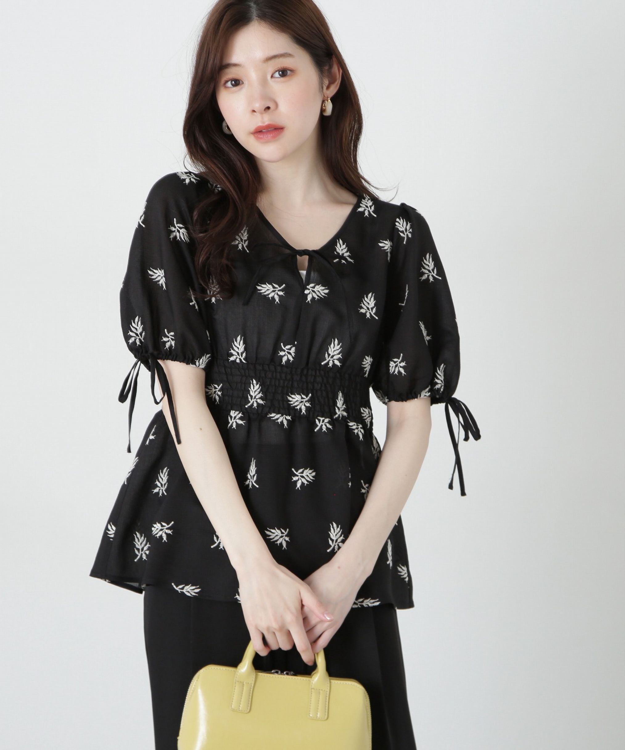 PROPORTION BODY DRESSING「花柄刺繍ブラウス」|シャツ・ブラウス|